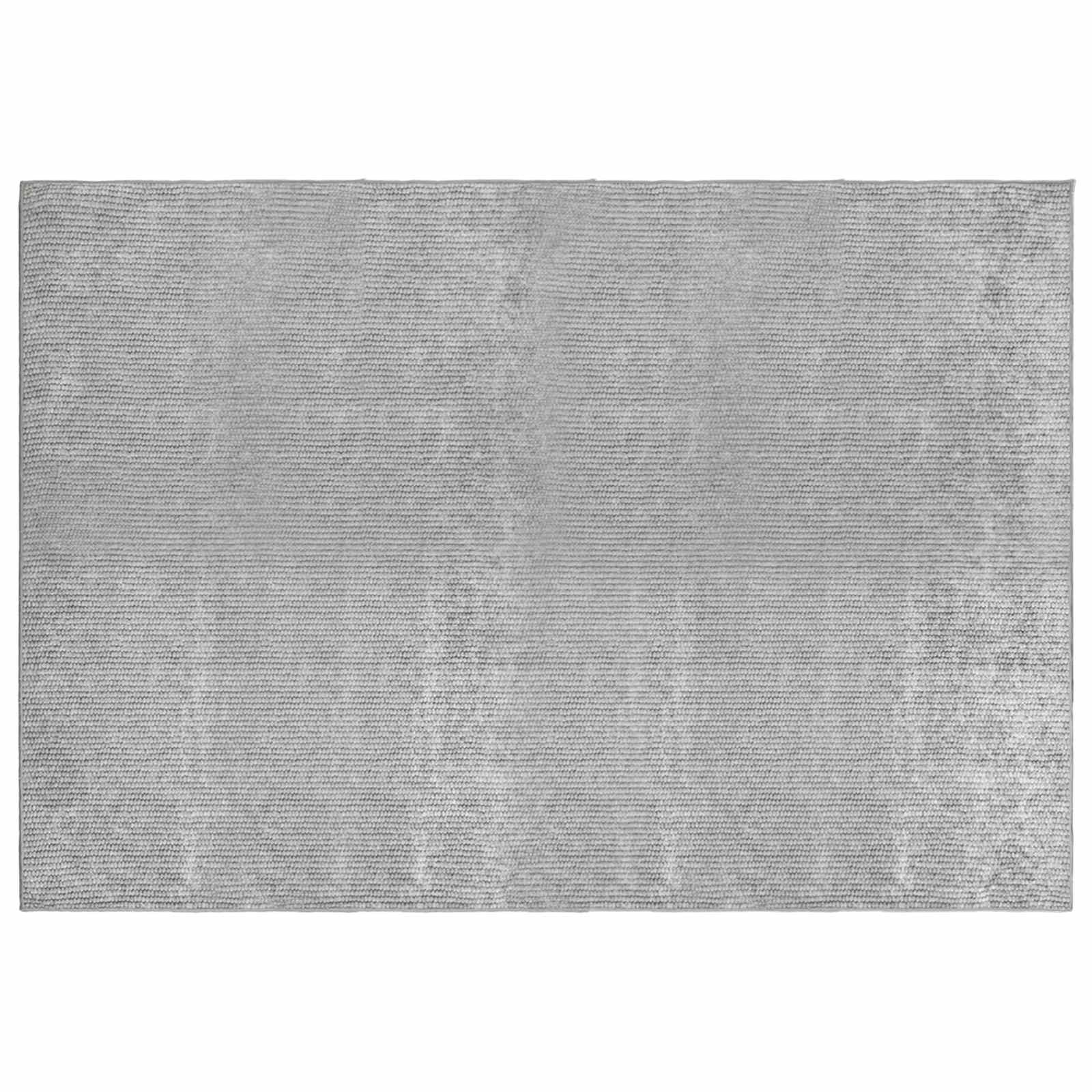 Tappeto Grigio 160 x 230 cm 100% Poliestere 3 mm Lavabile