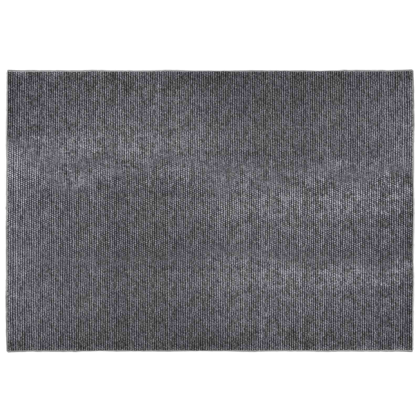 Tappeto Antracite 190 x 300 cm 100% Poliestere 3 mm Lavabile