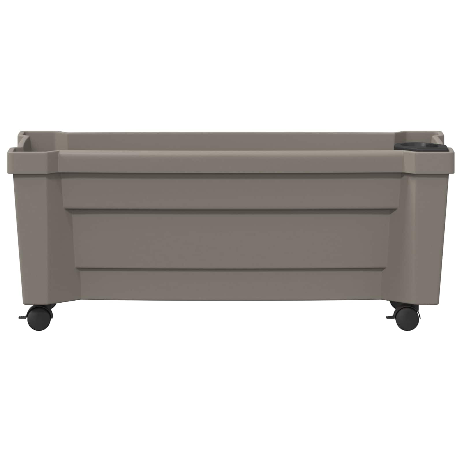 Vaso Calypso con Ruote PP Grigio