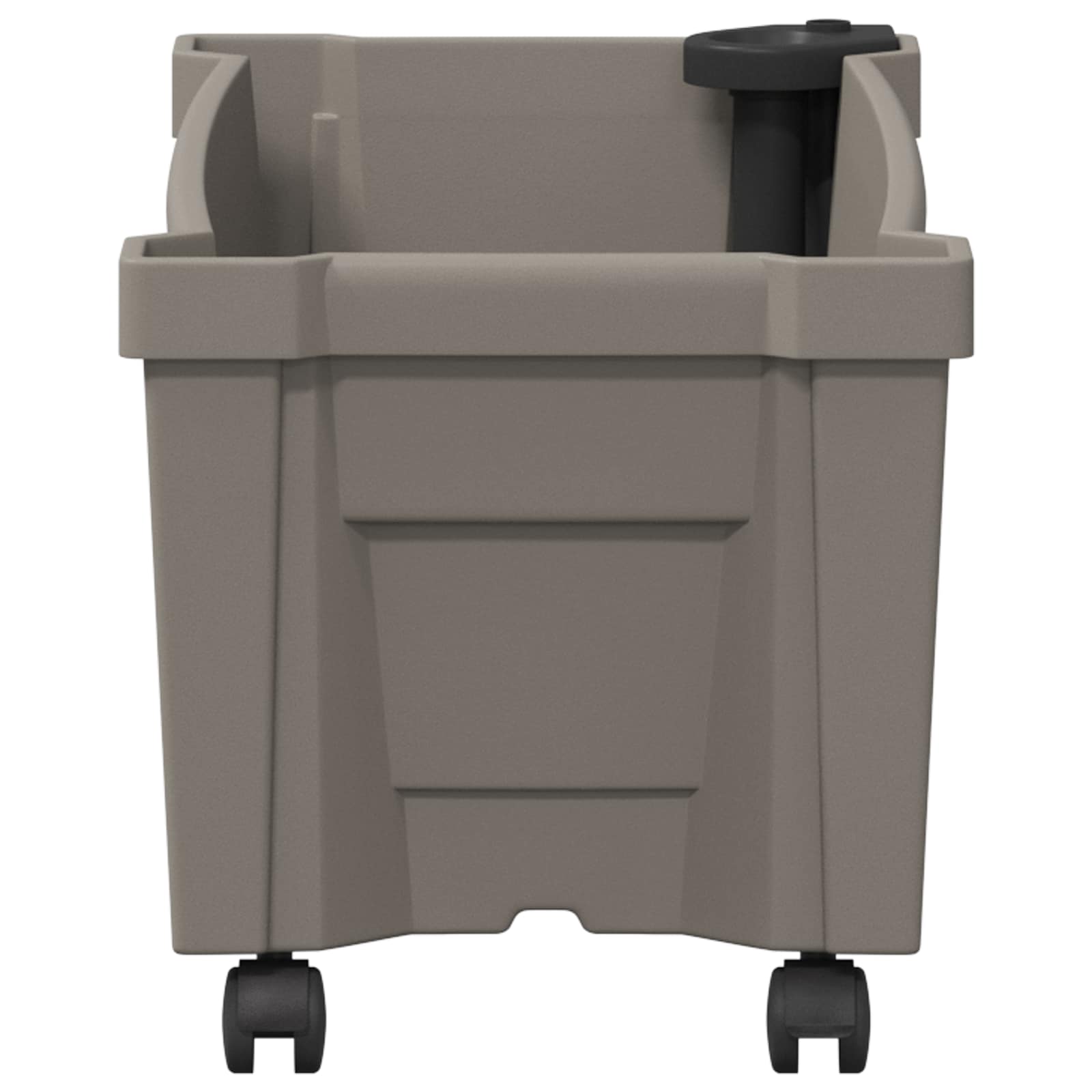 Vaso Calypso con Ruote PP Grigio