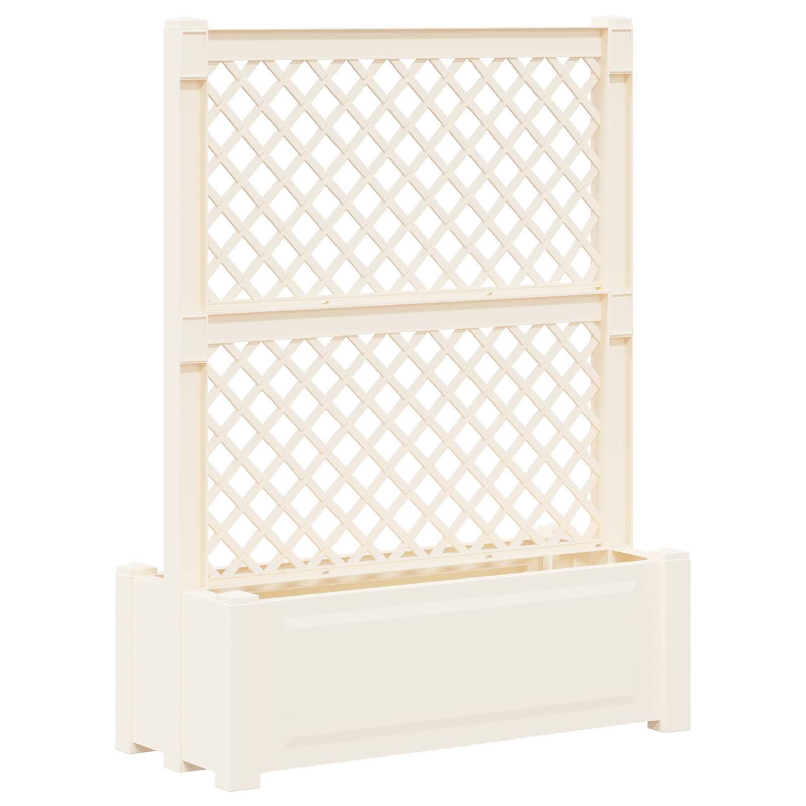 Grande vaso con trellis Bianco 99,5 x 43 x 133,5 PP