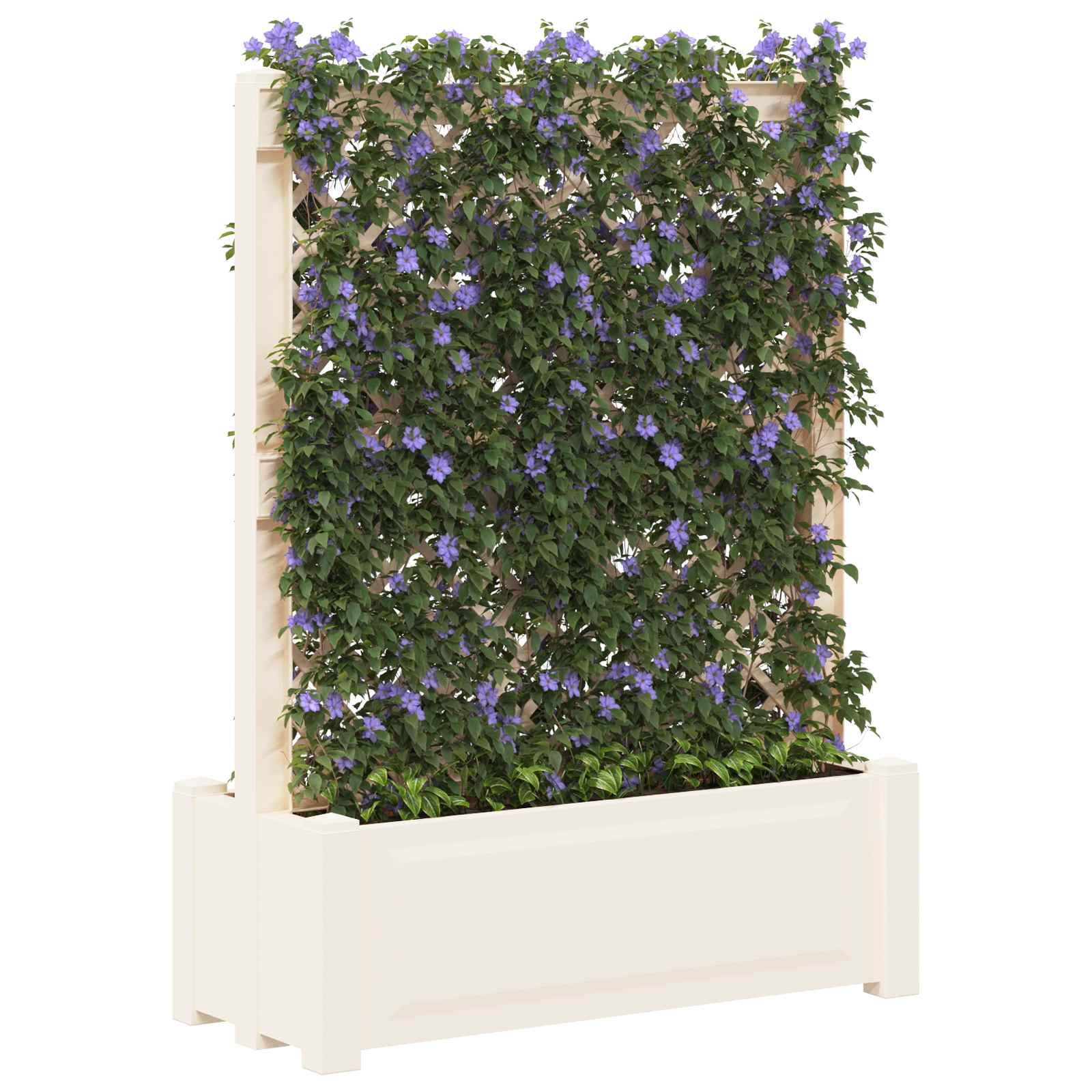 Grande vaso con trellis Bianco 99,5 x 43 x 133,5 PP