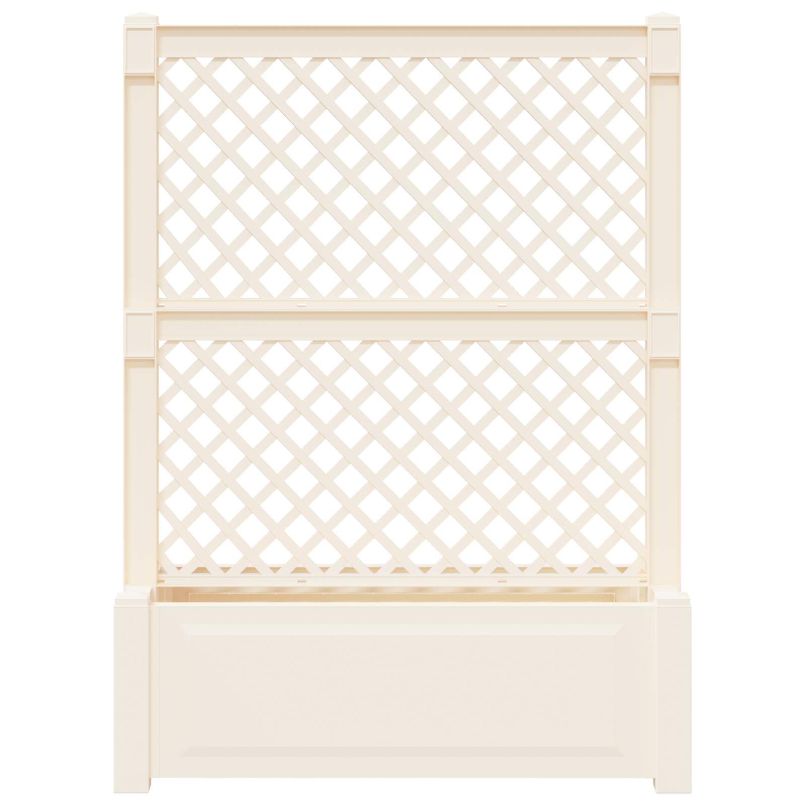 Grande vaso con trellis Bianco 99,5 x 43 x 133,5 PP