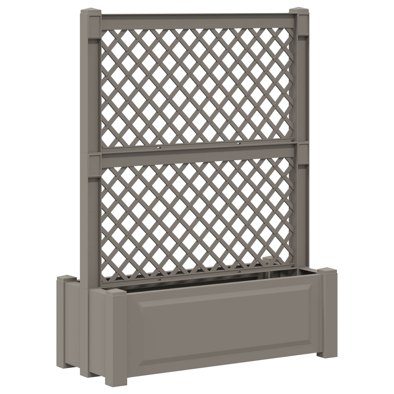 Grande vaso con trellis Grigio 99,5 x 43 x 133,5 PP