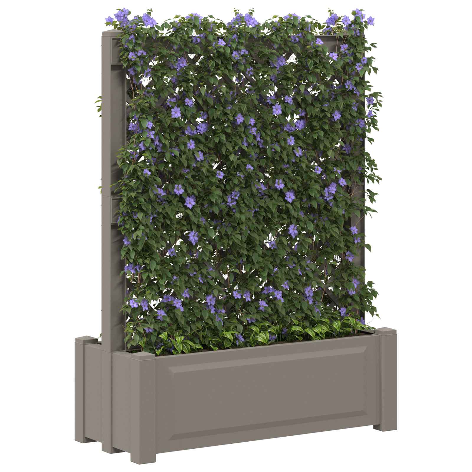 Grande vaso con trellis Grigio 99,5 x 43 x 133,5 PP