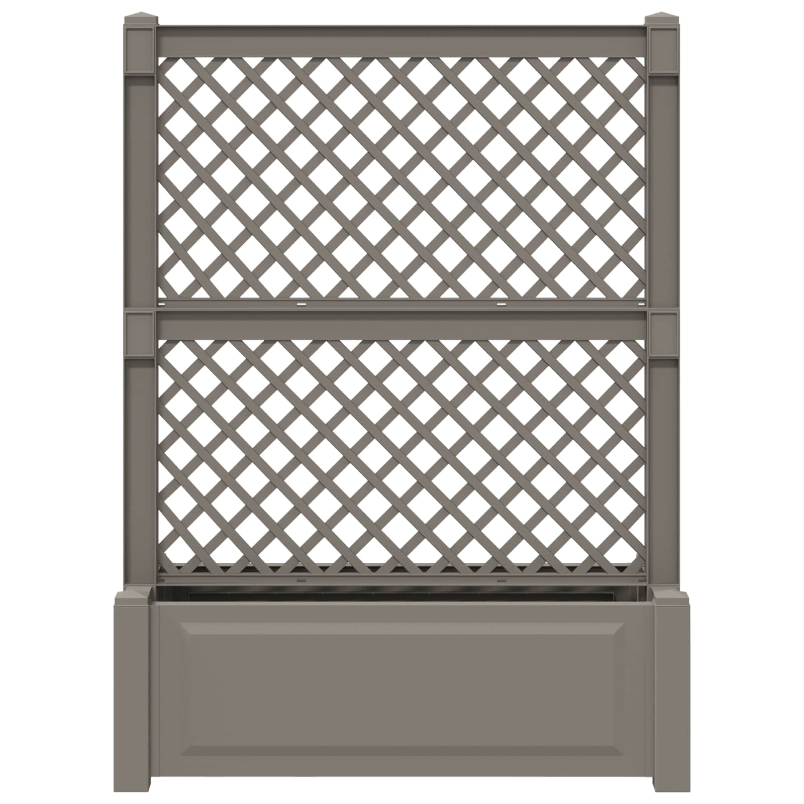 Grande vaso con trellis Grigio 99,5 x 43 x 133,5 PP