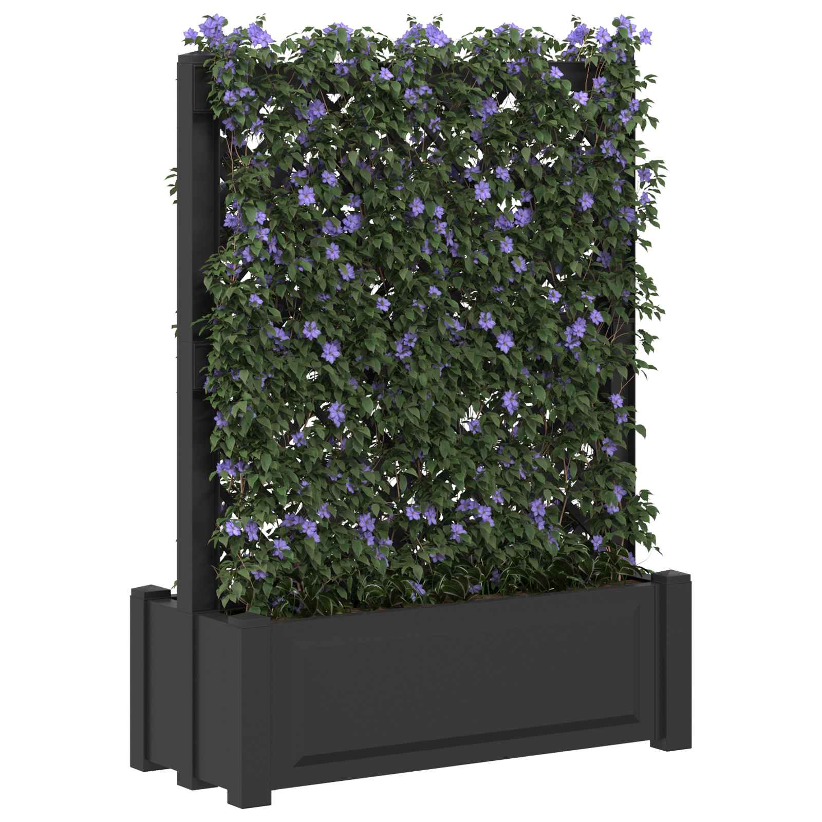 Grande vaso con trellis Antracite 99,5 x 43 x 133,5 PP