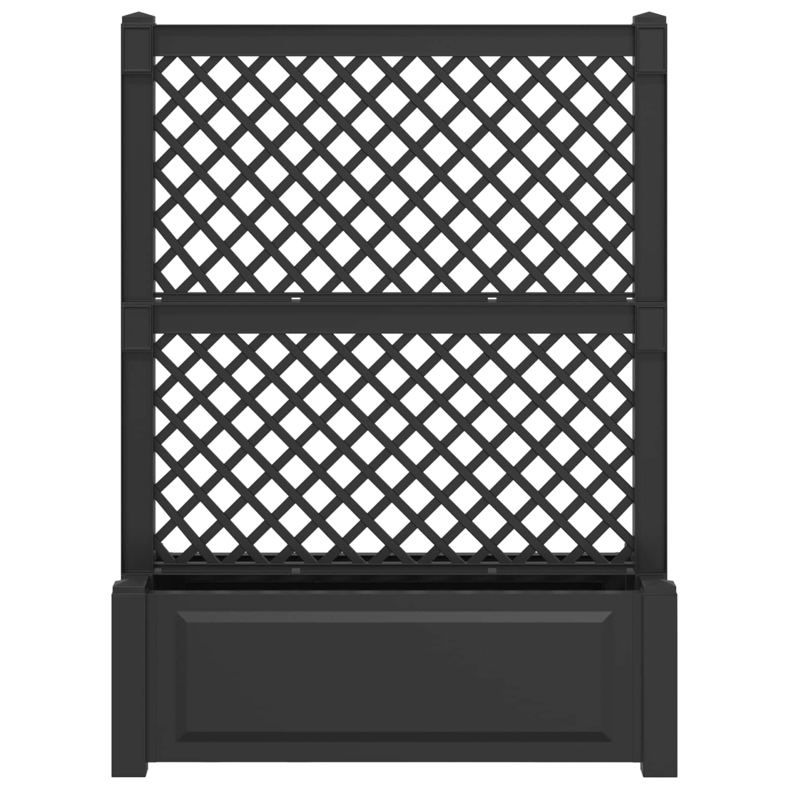 Grande vaso con trellis Antracite 99,5 x 43 x 133,5 PP