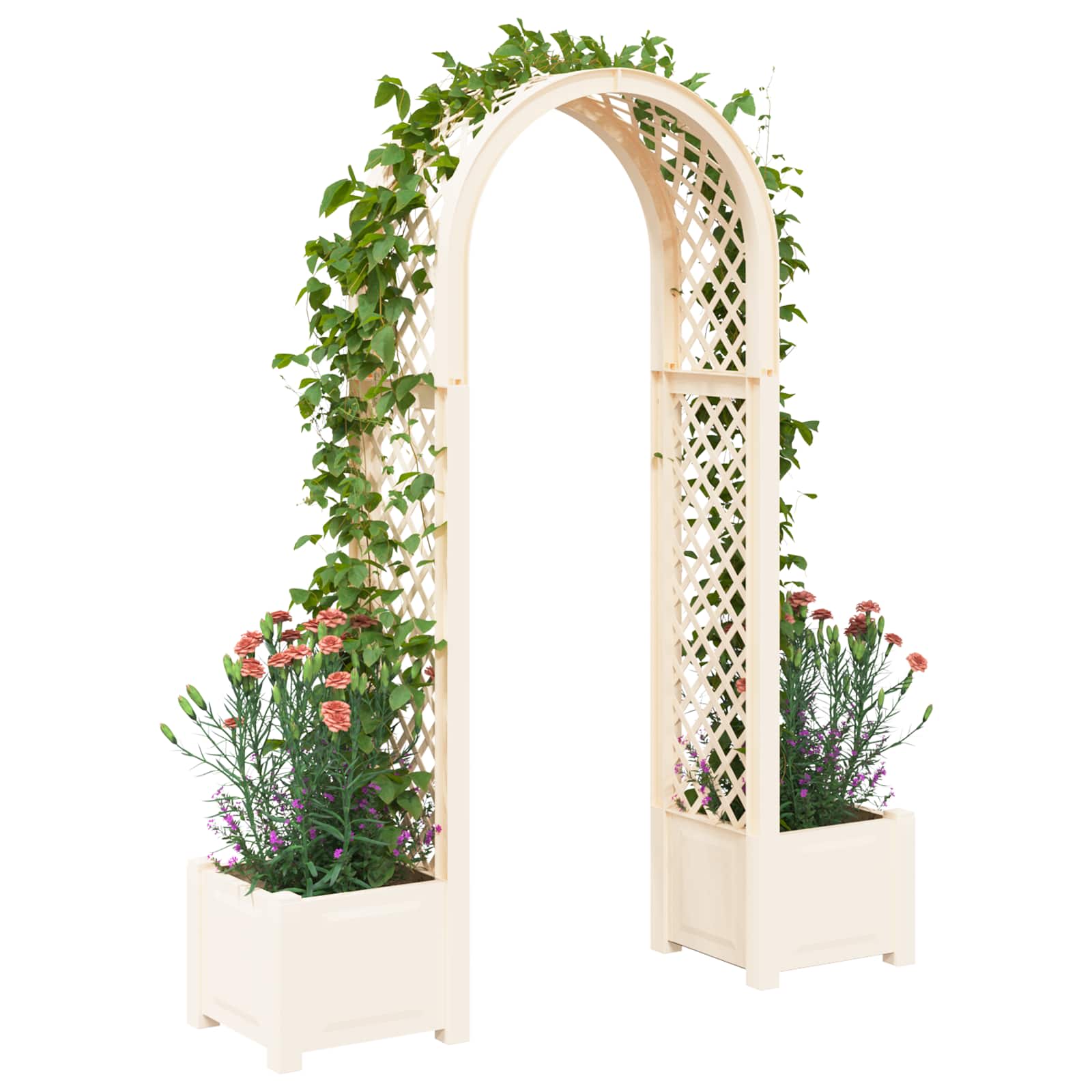 Arco di Rose con Vaso Bianco 168,5 x 43 x 207 cm PP
