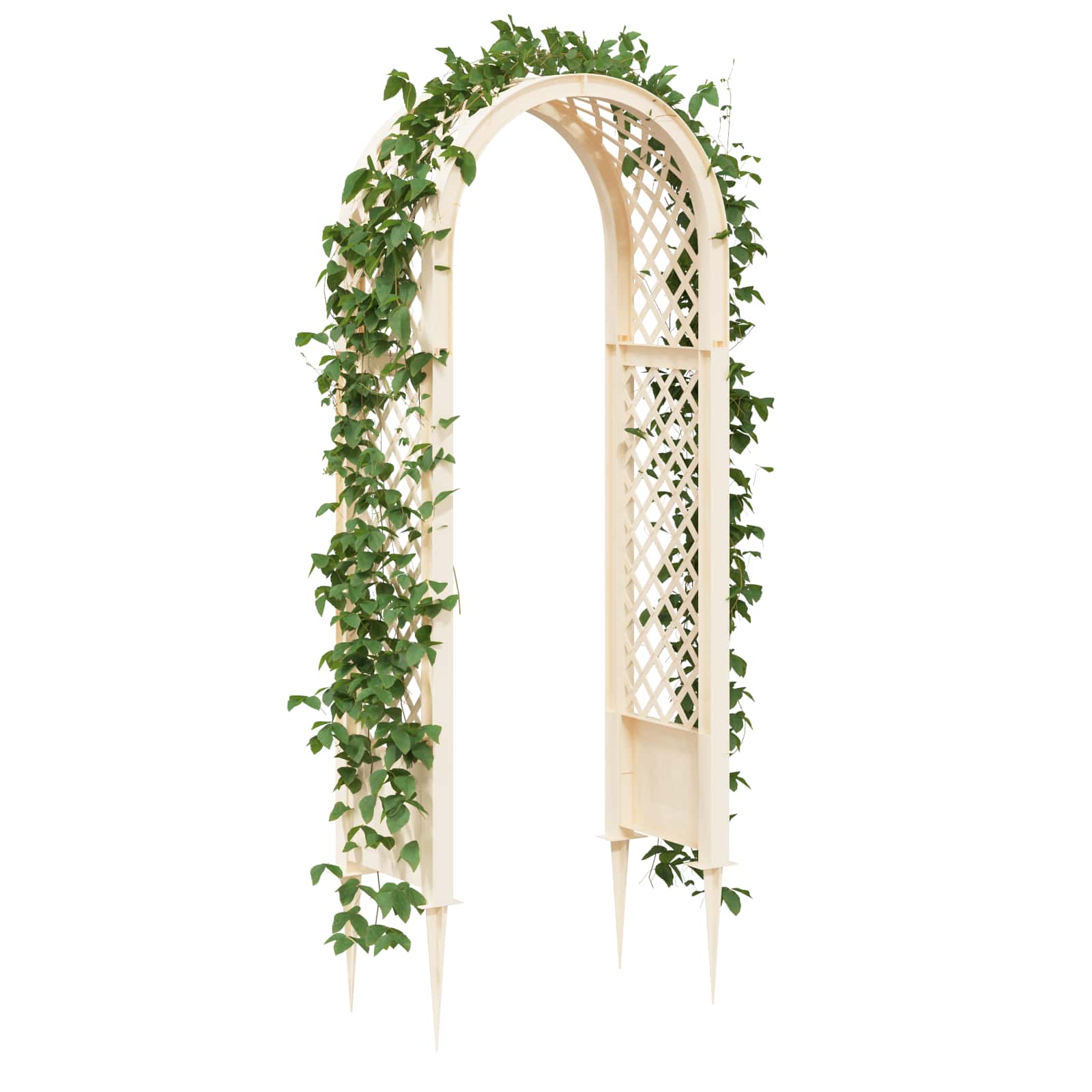 Arco di rose con punte PP Bianco