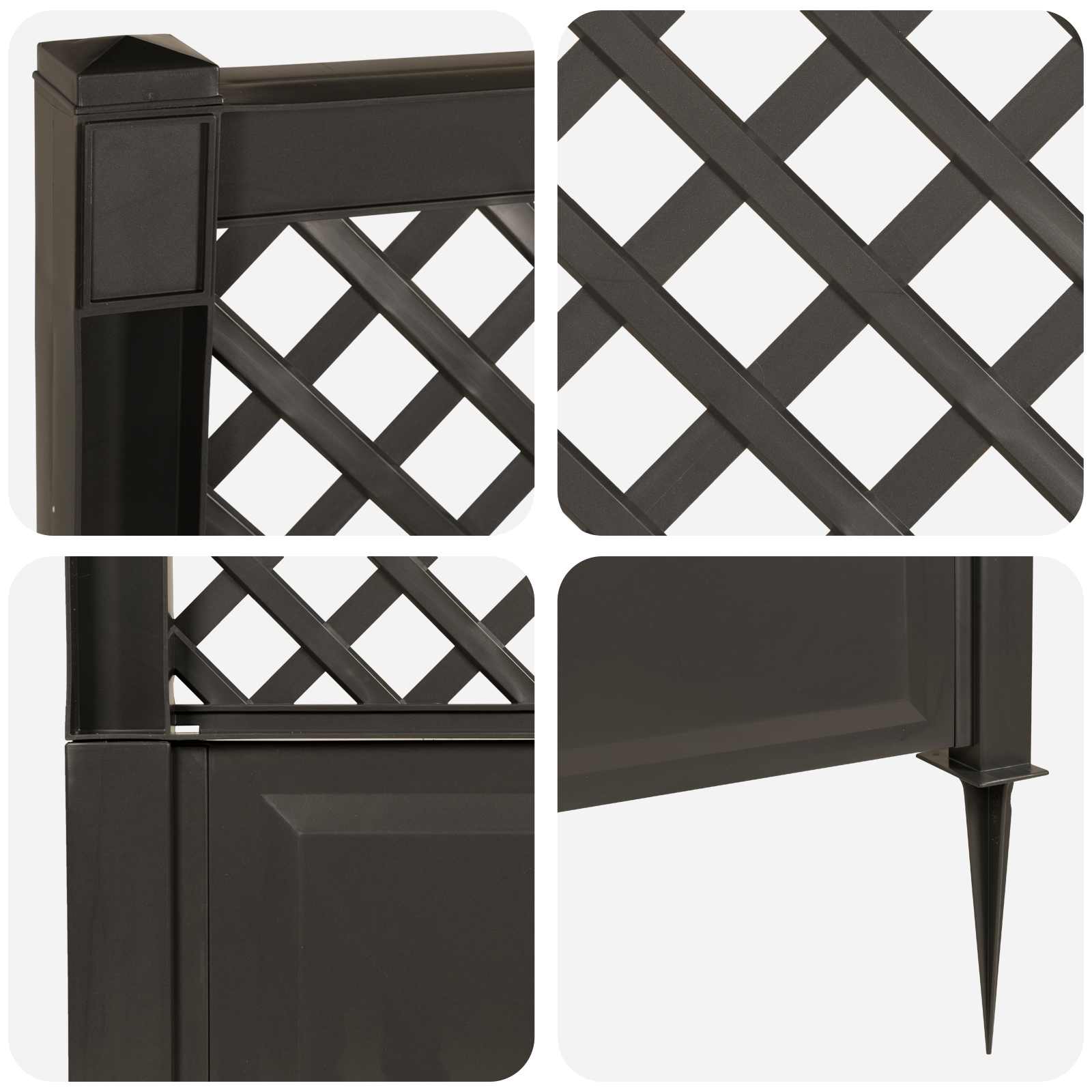 Trellis con Punta PP Antracite