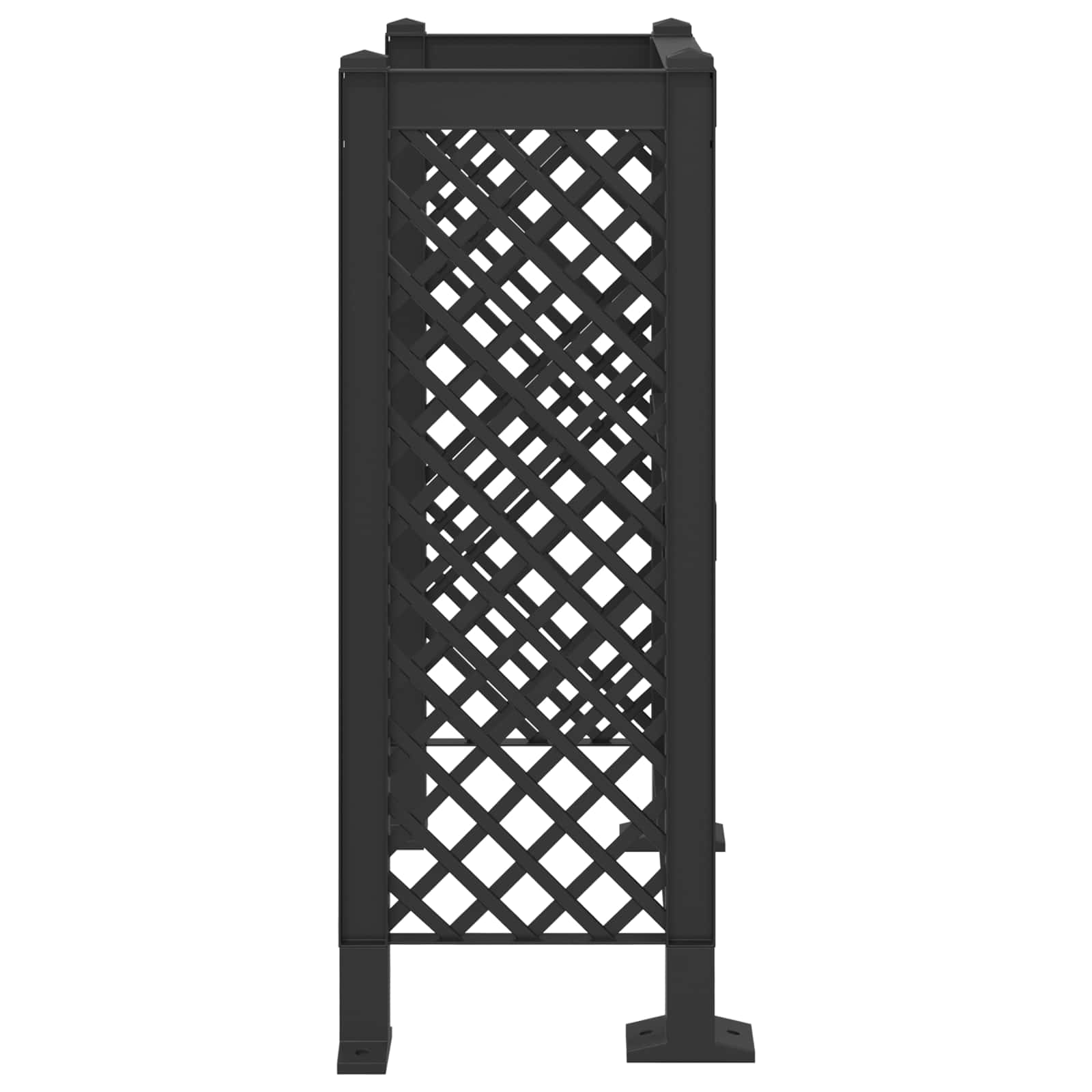 Trellis per Cestino Antracite 123 x 47 x 114 cm PP