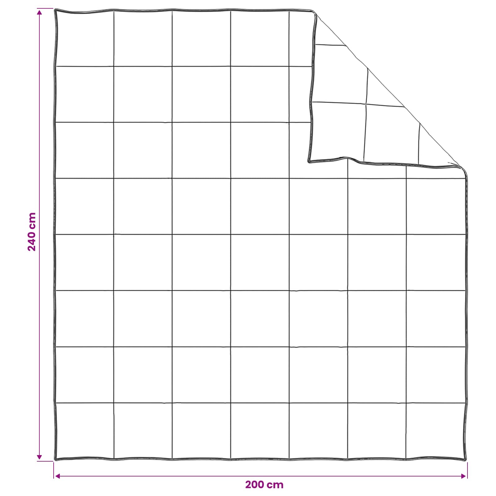 Piumino Letto Estivo Beige 200 x 240 cm 100% Kapok Naturale