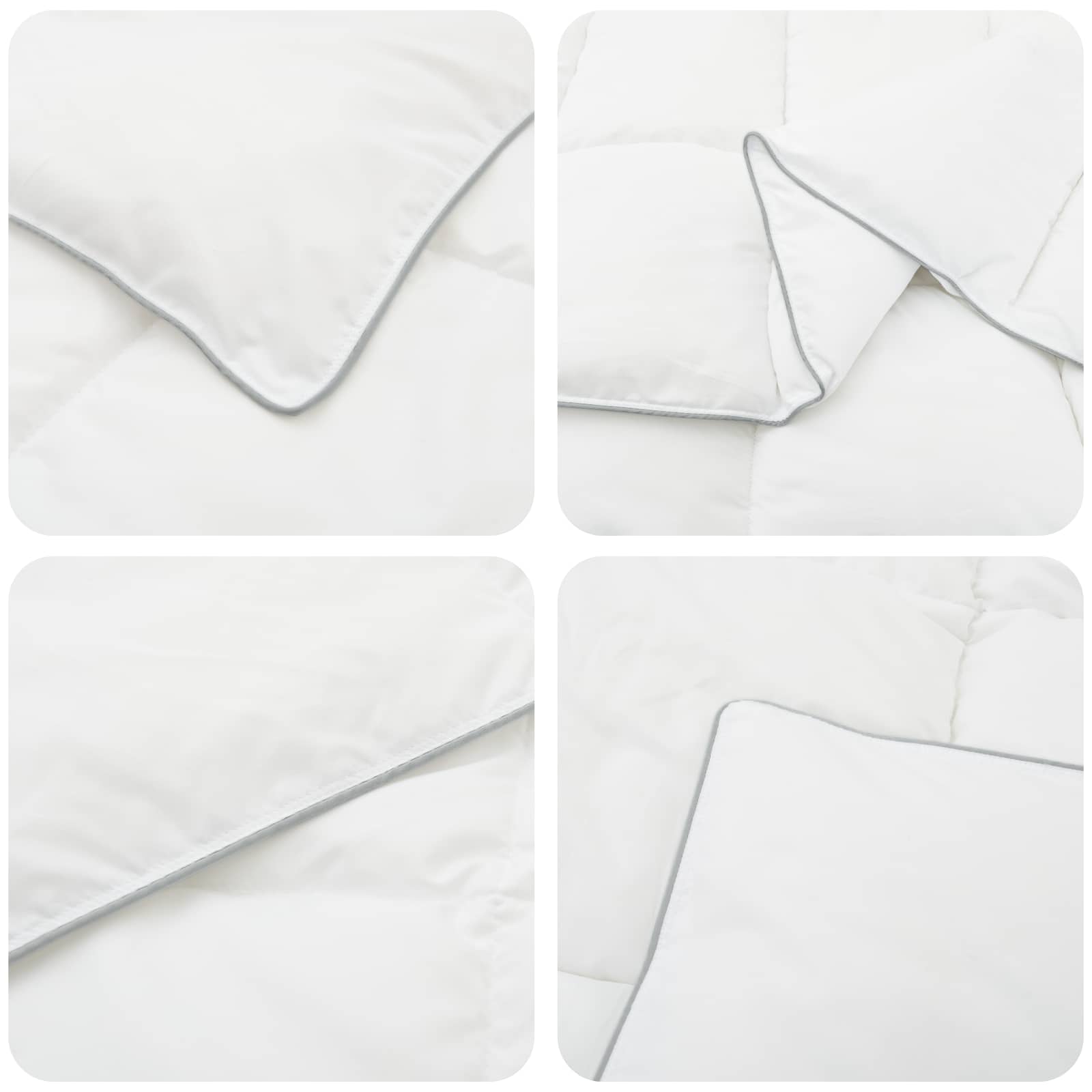 Set Piumone e Cuscino da Letto 135 x 220 cm Inverno 350 gsm