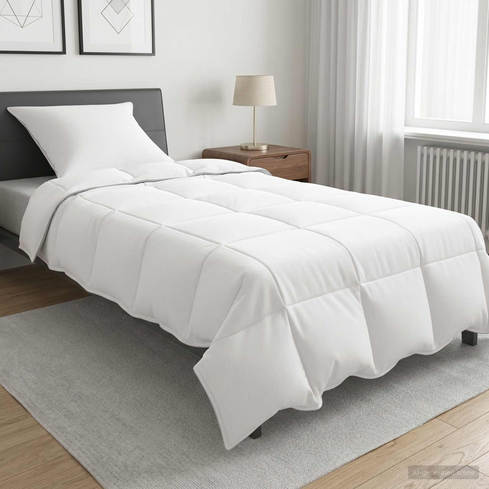 Piumone Completo Annuale Bianco 155 x 220 cm Fibra di bambù