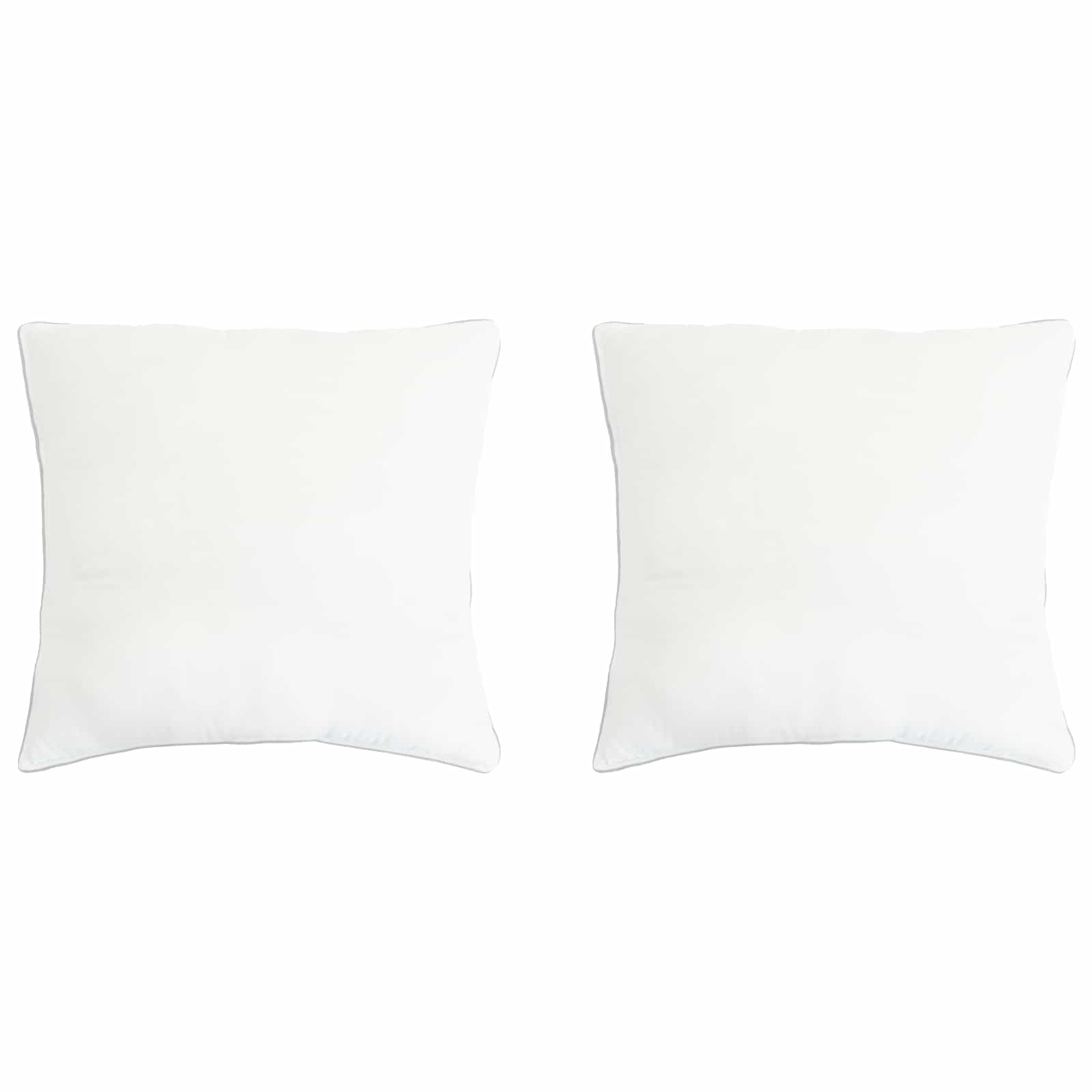 Cuscino 2 pz 65 x 65 cm Fibra di bambù Bianco