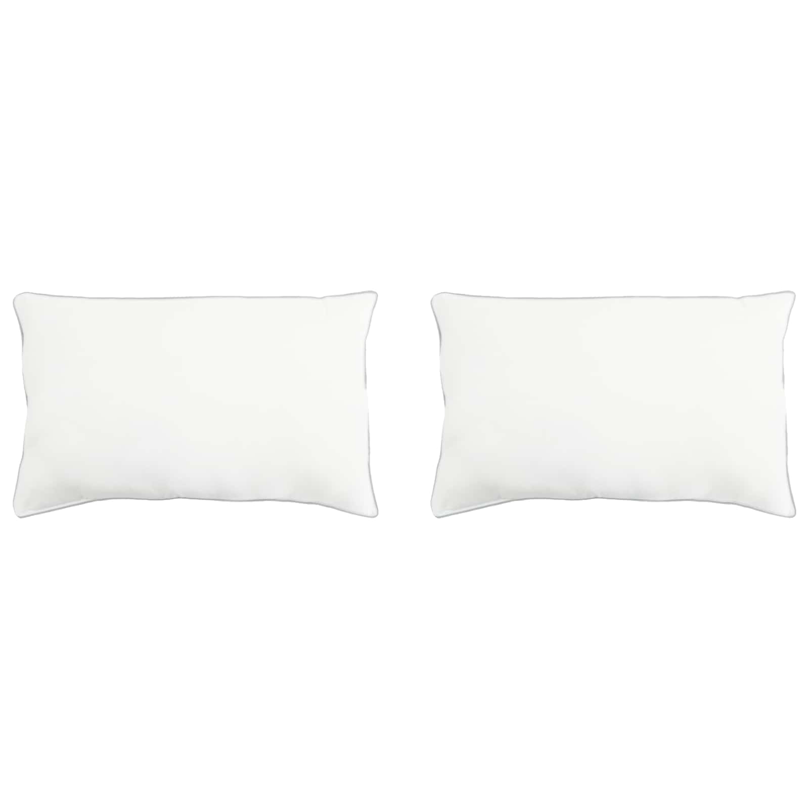 Cuscino 2 pz 70 x 90 cm Fibra di bambù Bianco