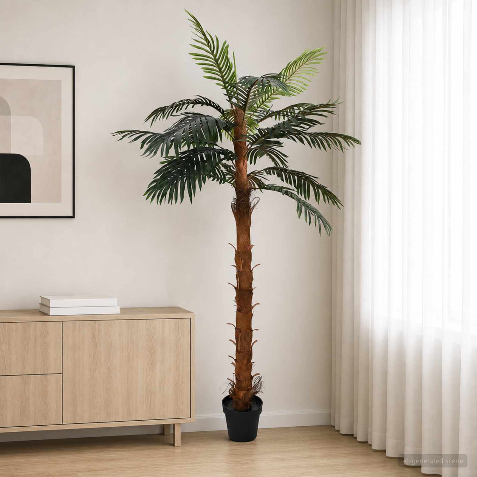 Albero di Cocuspalm Artificiale Verde 70 x 20 x 200 cm