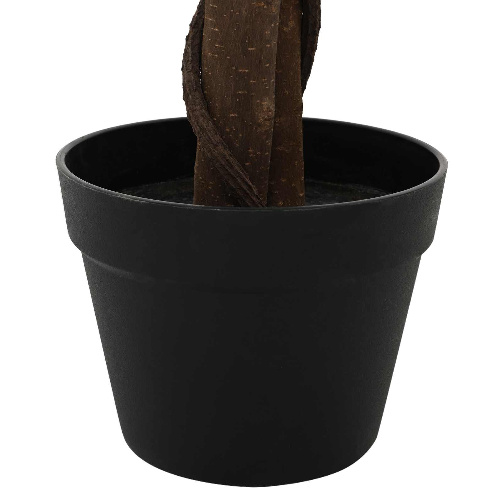 Pianta Ficus Artificiale Verde 85 x 18 x 160 cm Tessuto e Legno