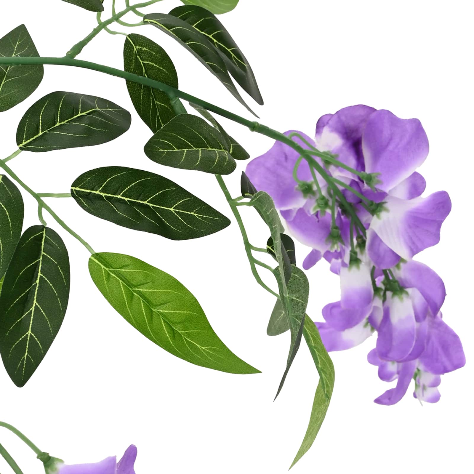 Albero di Fiori di Fagiolo Artificiale Viola 80 x 18 x 160 cm