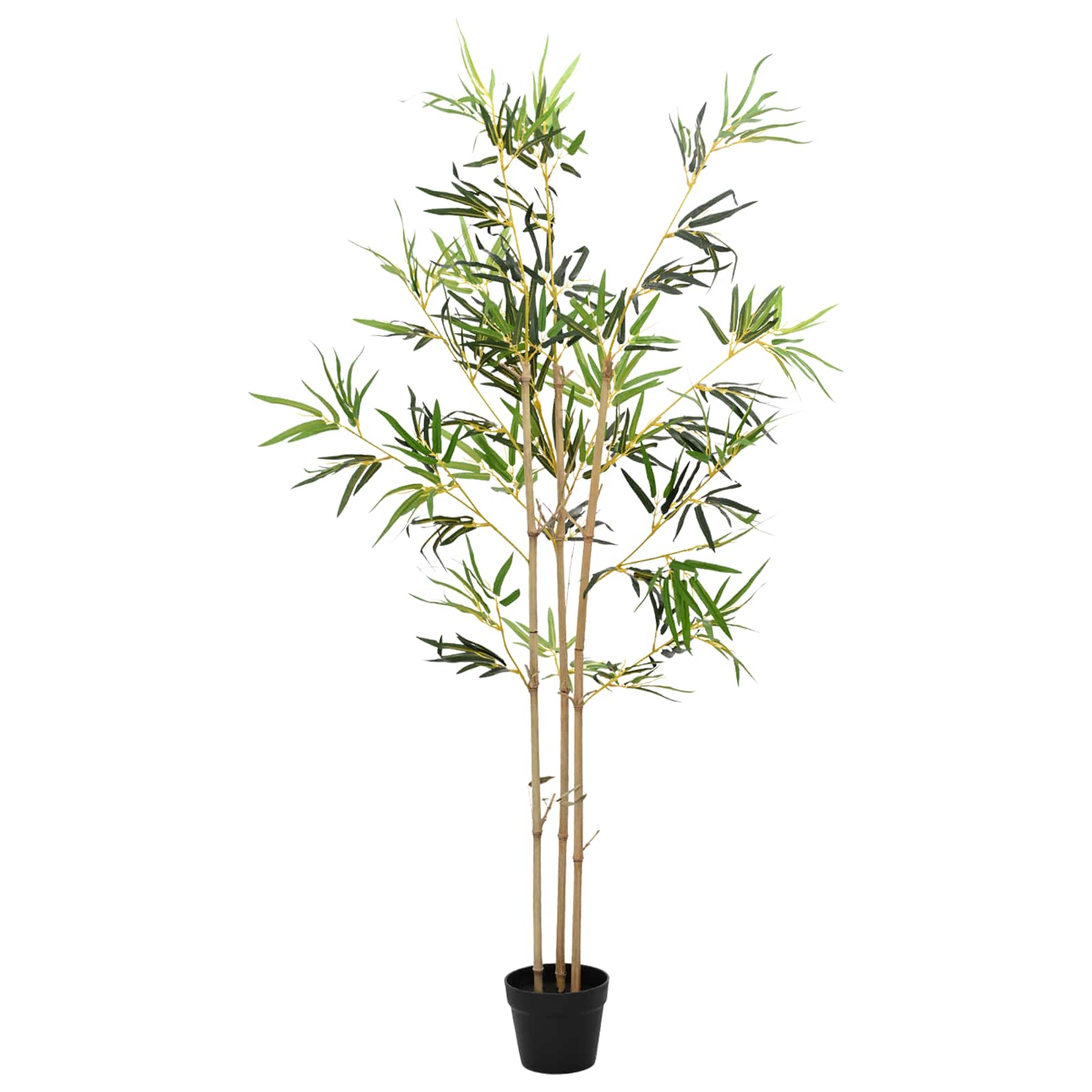 Albero di Bambù Verde 55 x 16 x 150 cm Tessuto e Bambù