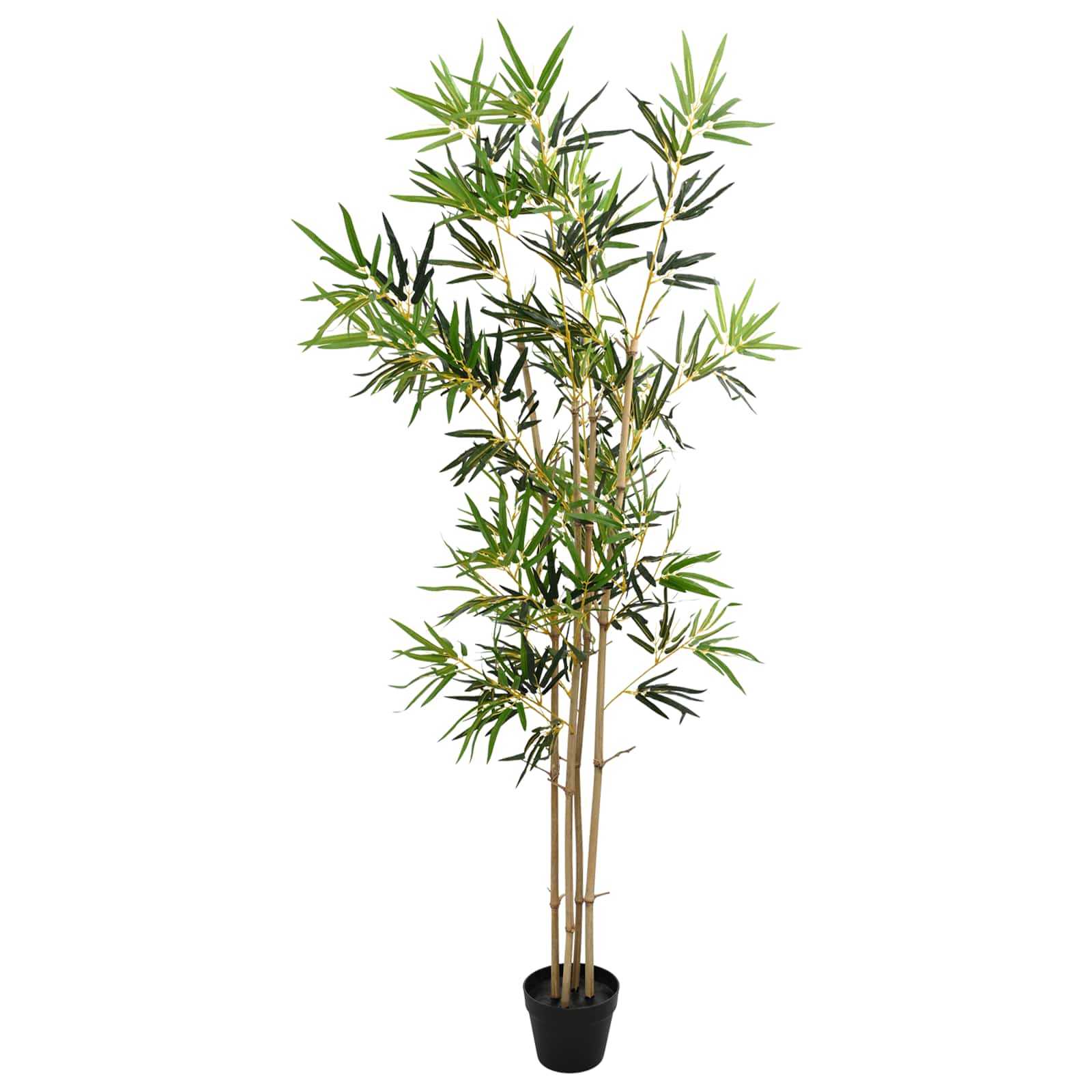 Albero di Bambù Verde 75,5 x 18 x 175 cm Tessuto e Bambù