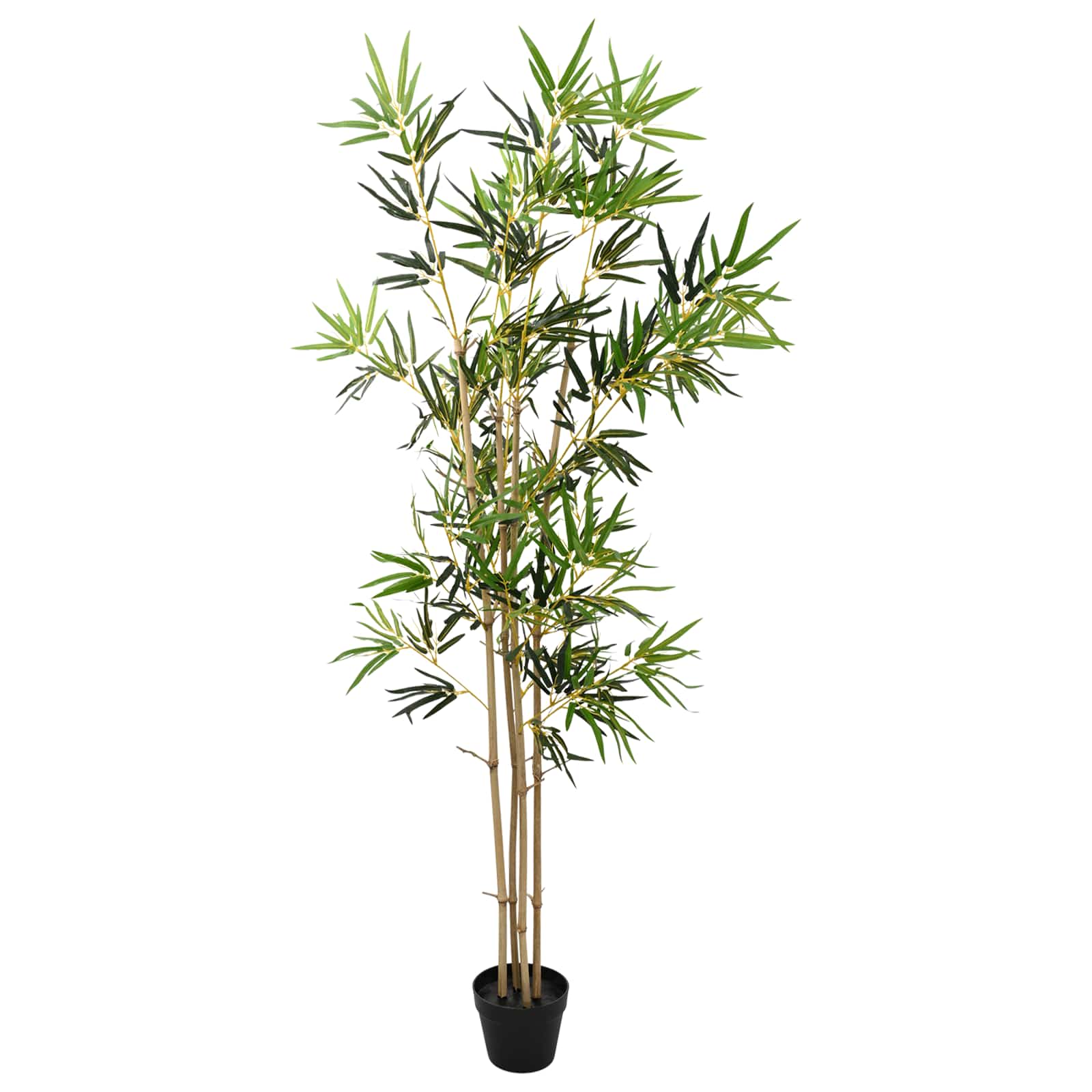 Albero di Bambù Verde 75,5 x 18 x 175 cm Tessuto e Bambù