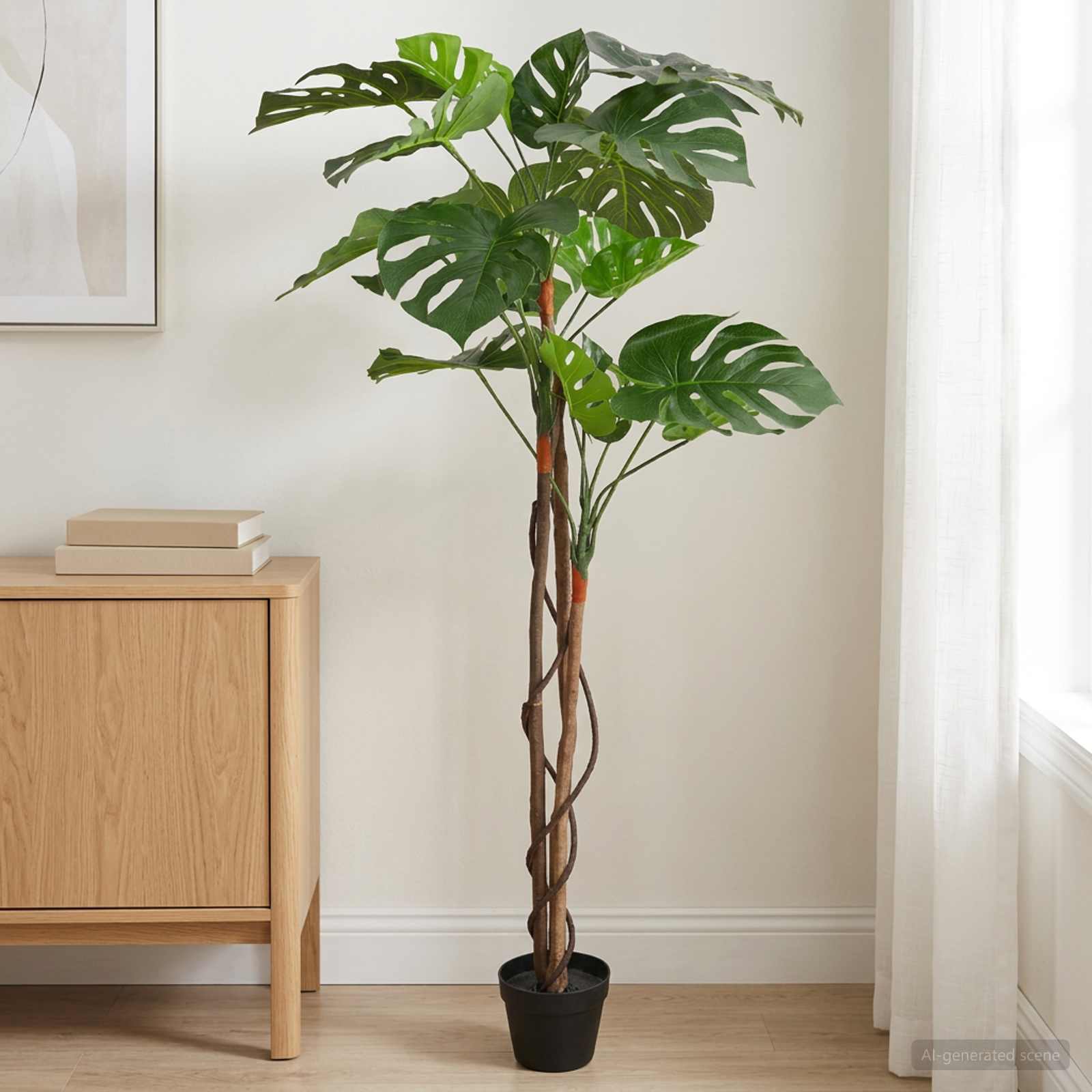 Pianta Monstera Artificiale Verde 94 x 18 x 170 cm