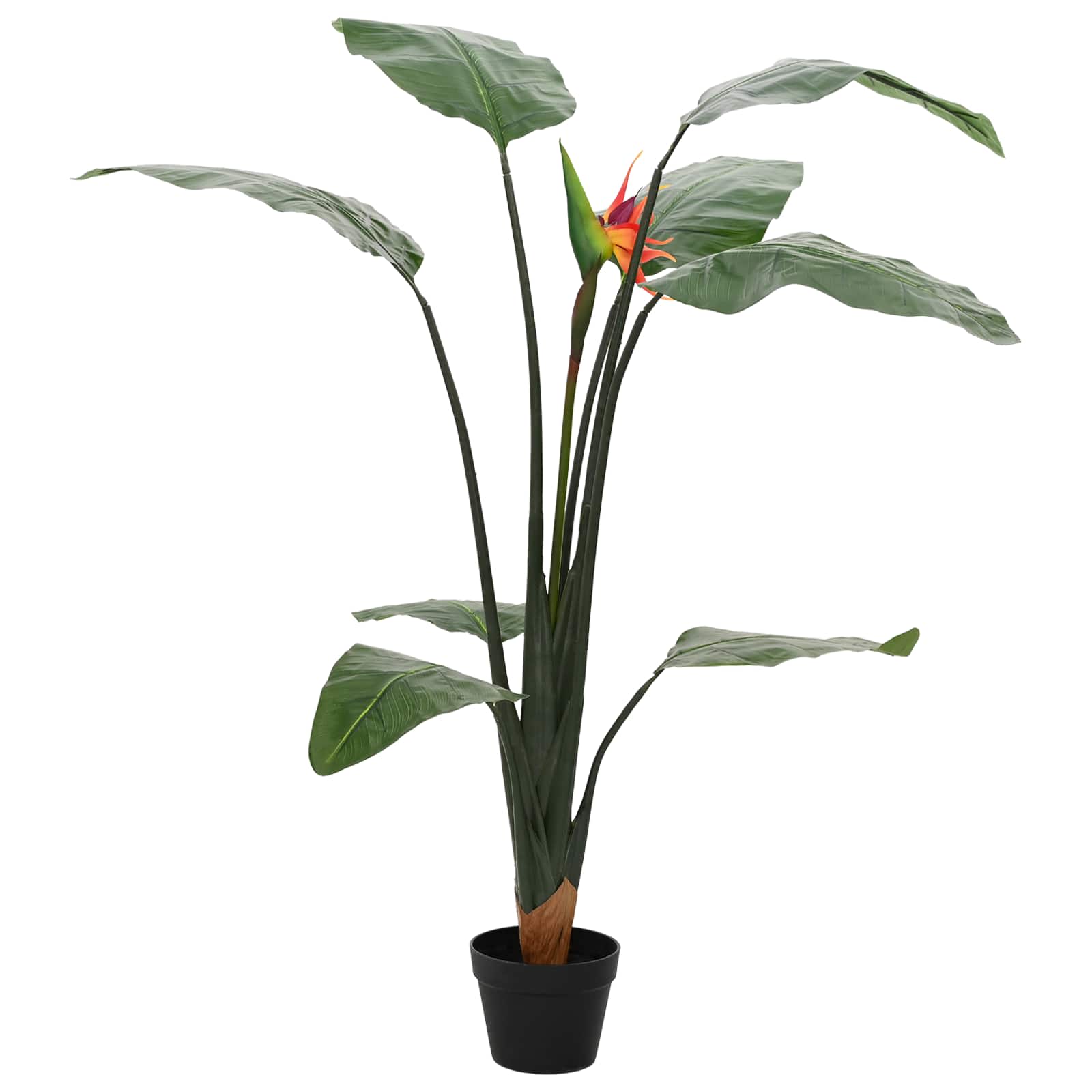 Pianta Artificiale Strelitzia Verde 70 x 18 x 155 cm