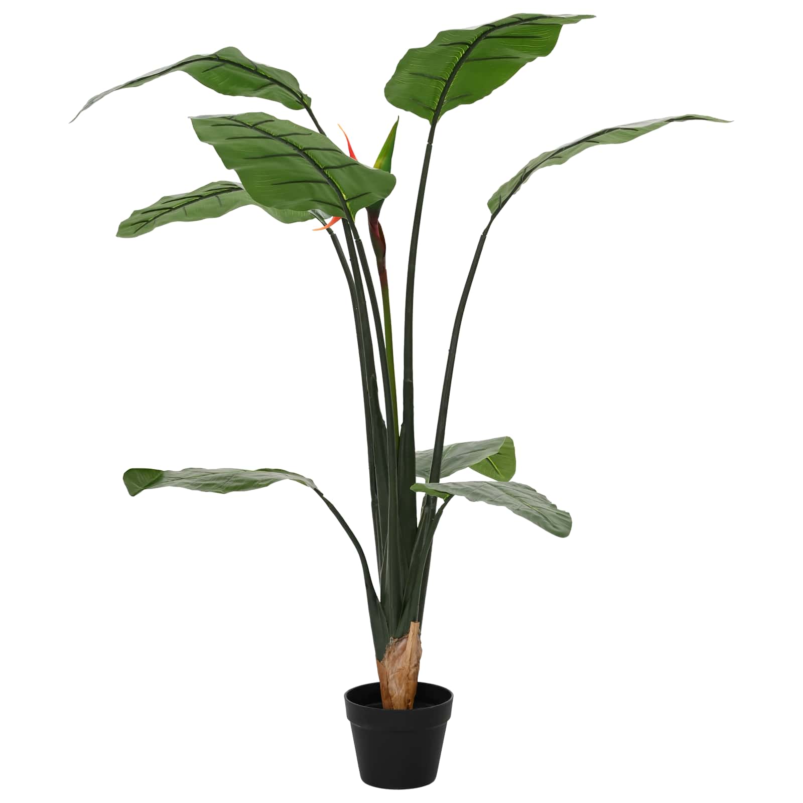 Pianta Artificiale Strelitzia Verde 70 x 18 x 155 cm