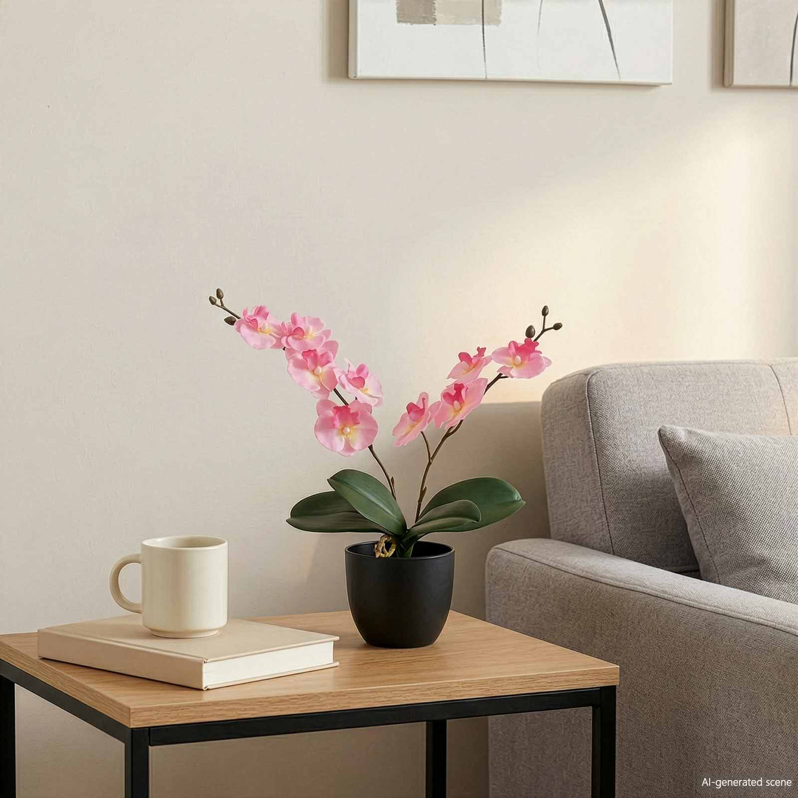 Pianta di Orchidea Artificiale Rosa 36 x 10 x 30 cm