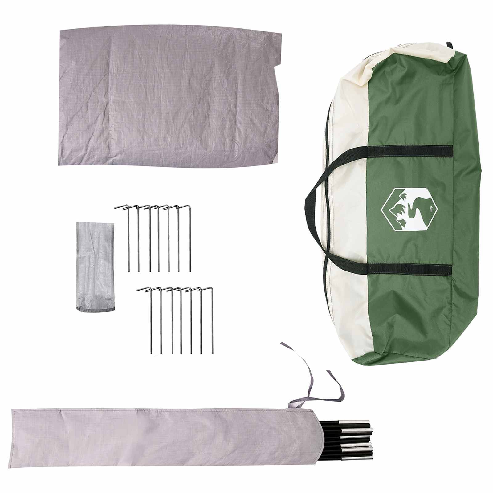 Tipi Tent Water-Resistant 3 persona Verde