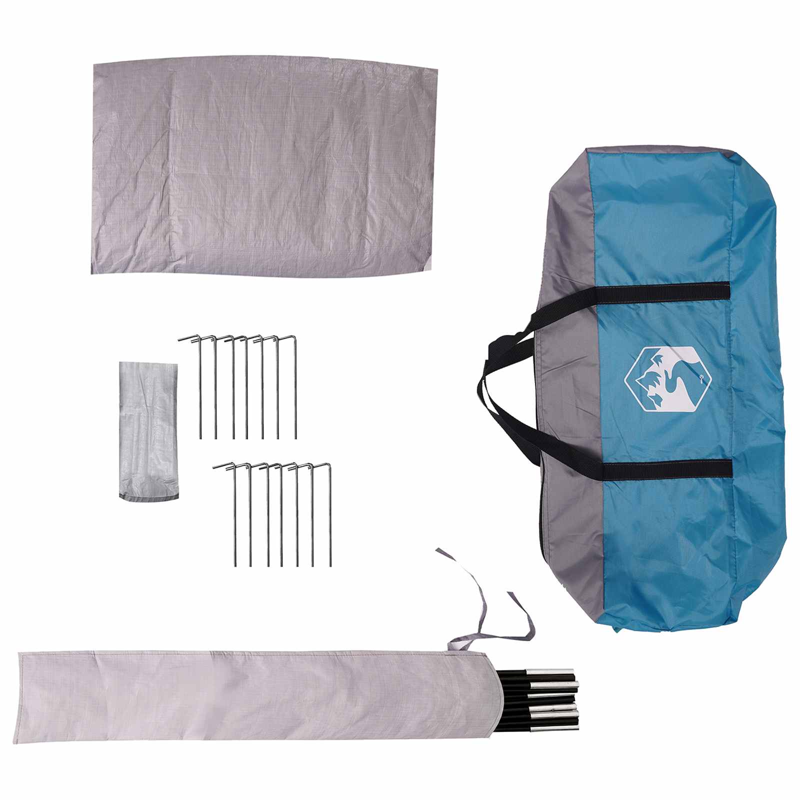 Tipi Tent Water-Resistant 3 persona Blu