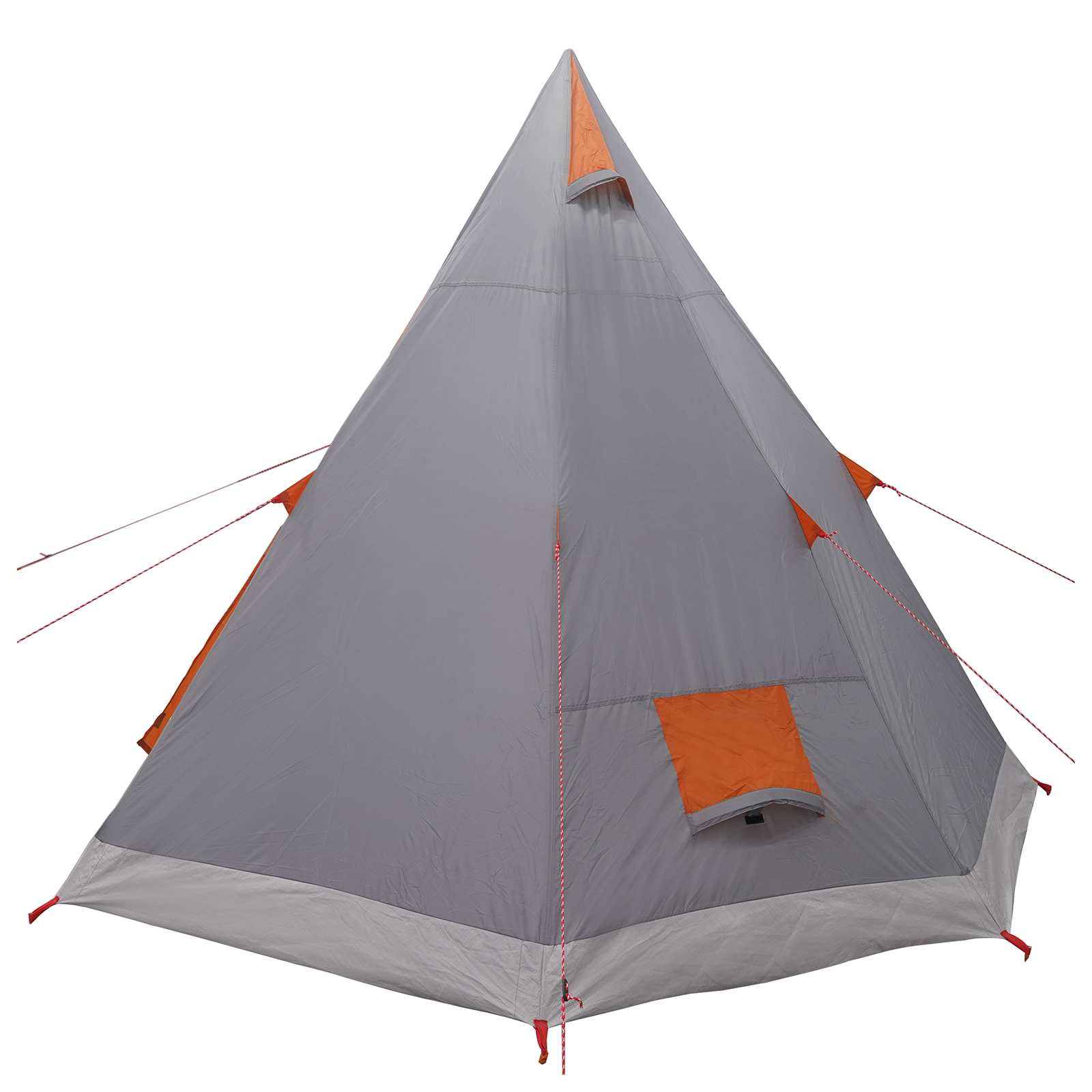 Tipi Tent Water-Resistant 3 persona Grigio e arancione
