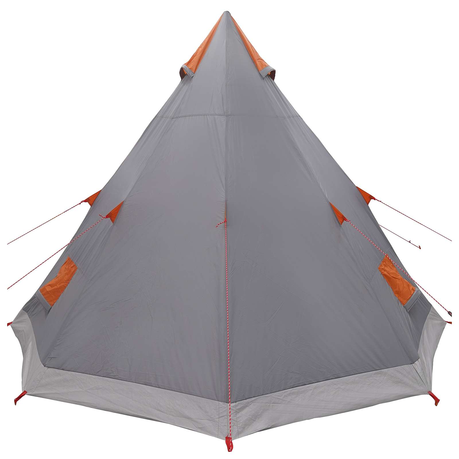 Tipi Tent Water-Resistant 3 persona Grigio e arancione