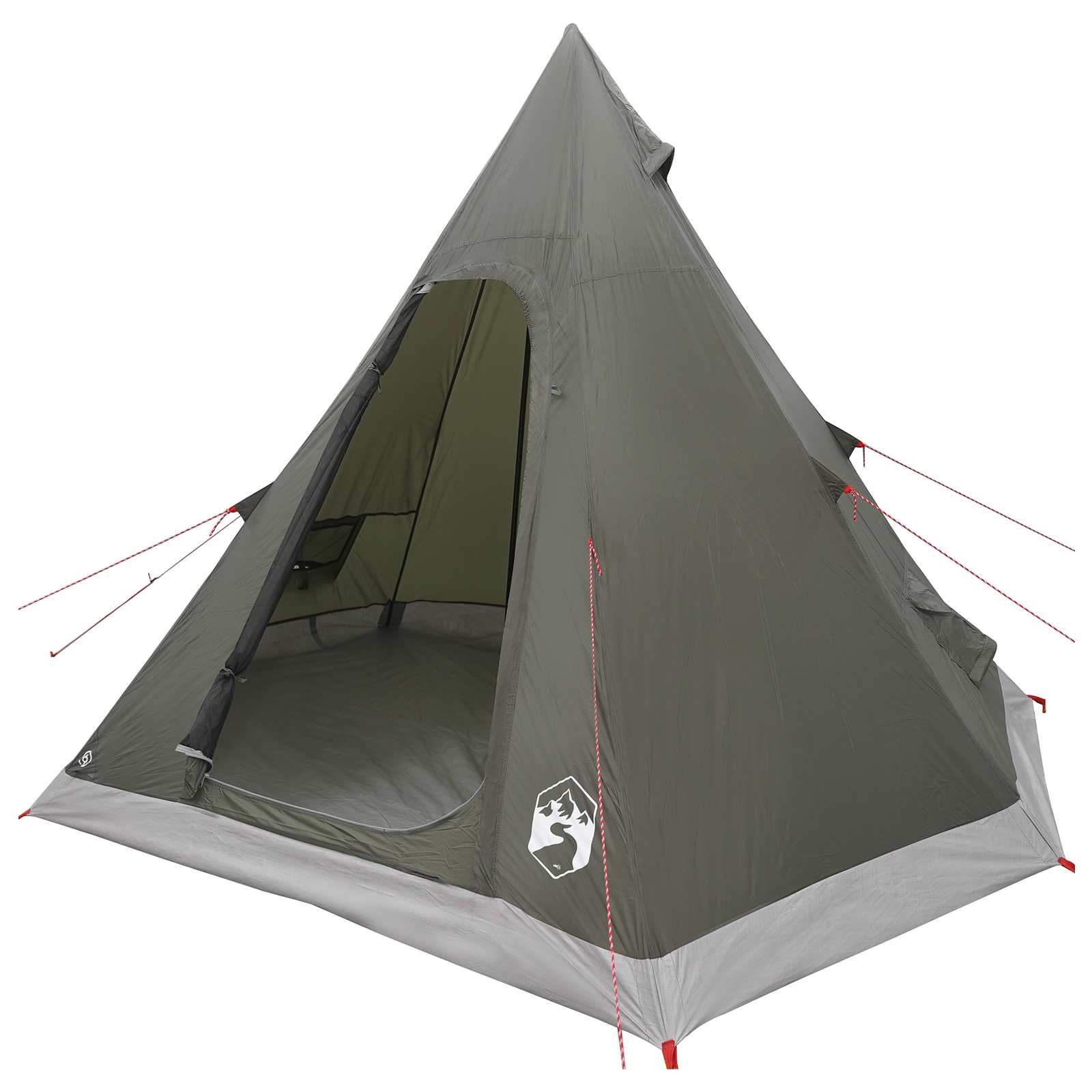Tipi Tent Water-Resistant 3 persona Verde militare