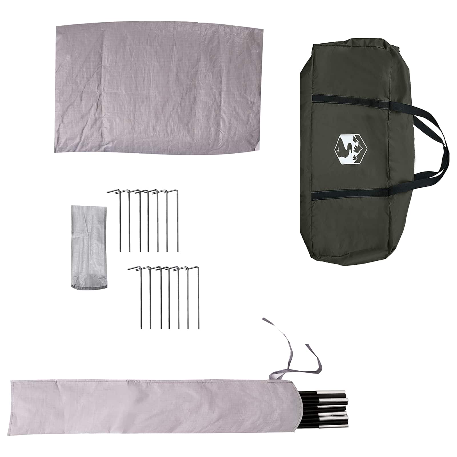Tipi Tent Water-Resistant 3 persona Verde militare