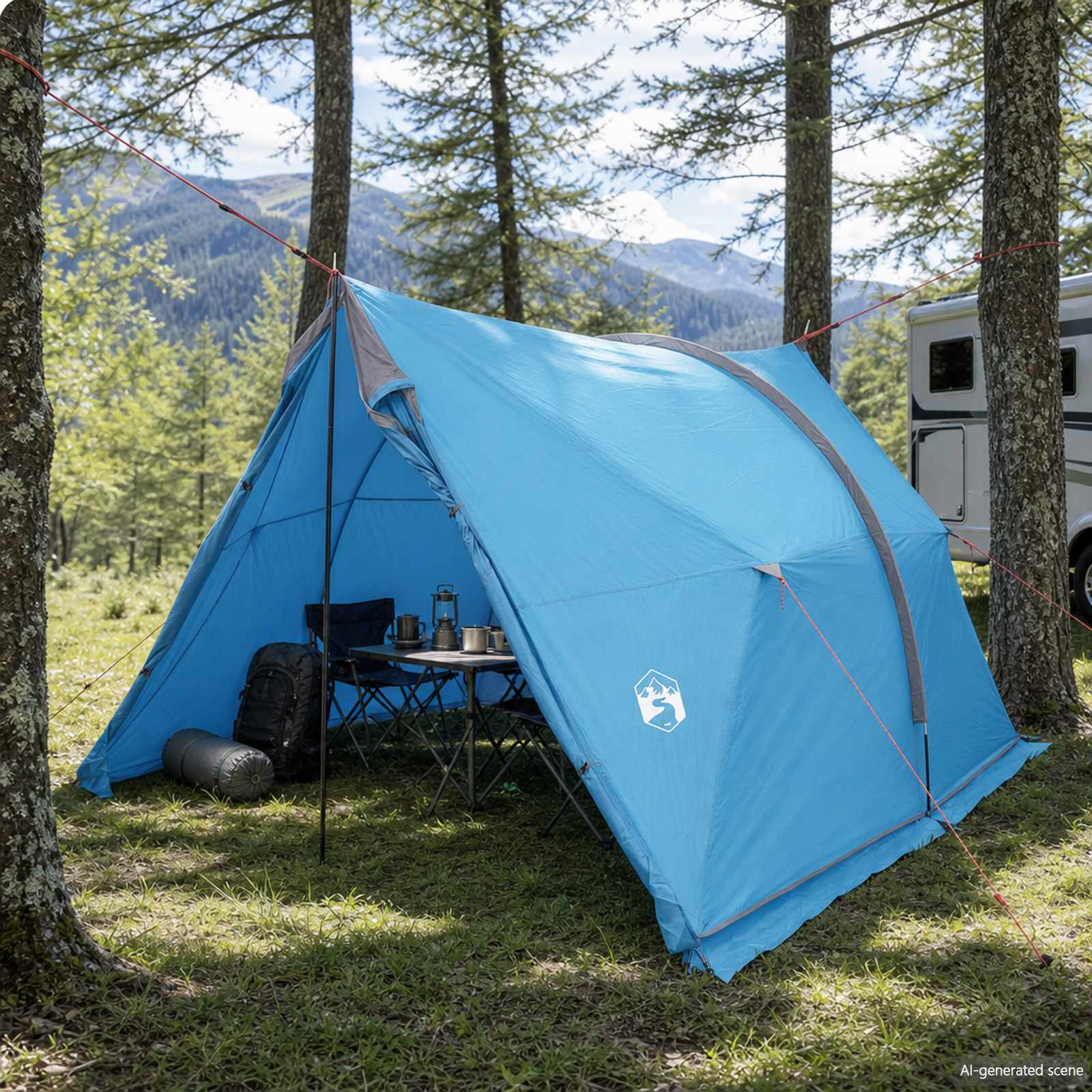 Tenda a baldacchino impermeabile Blu