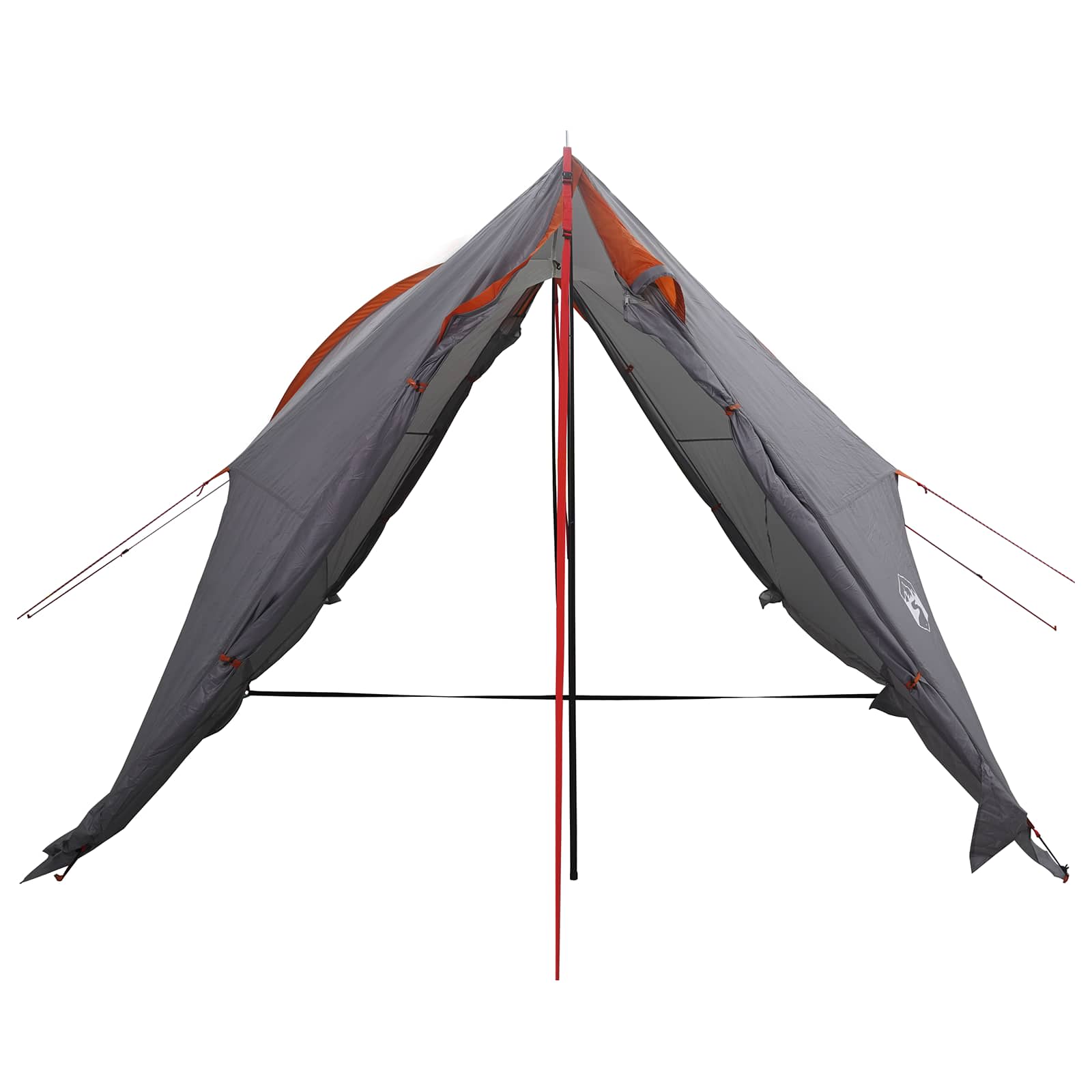 Tenda a baldacchino impermeabile Grigio e arancione