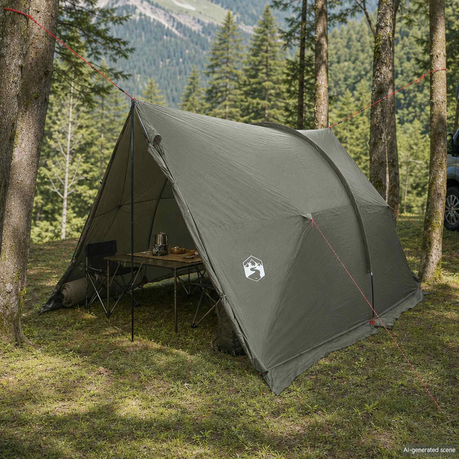 Tenda a baldacchino impermeabile Verde militare