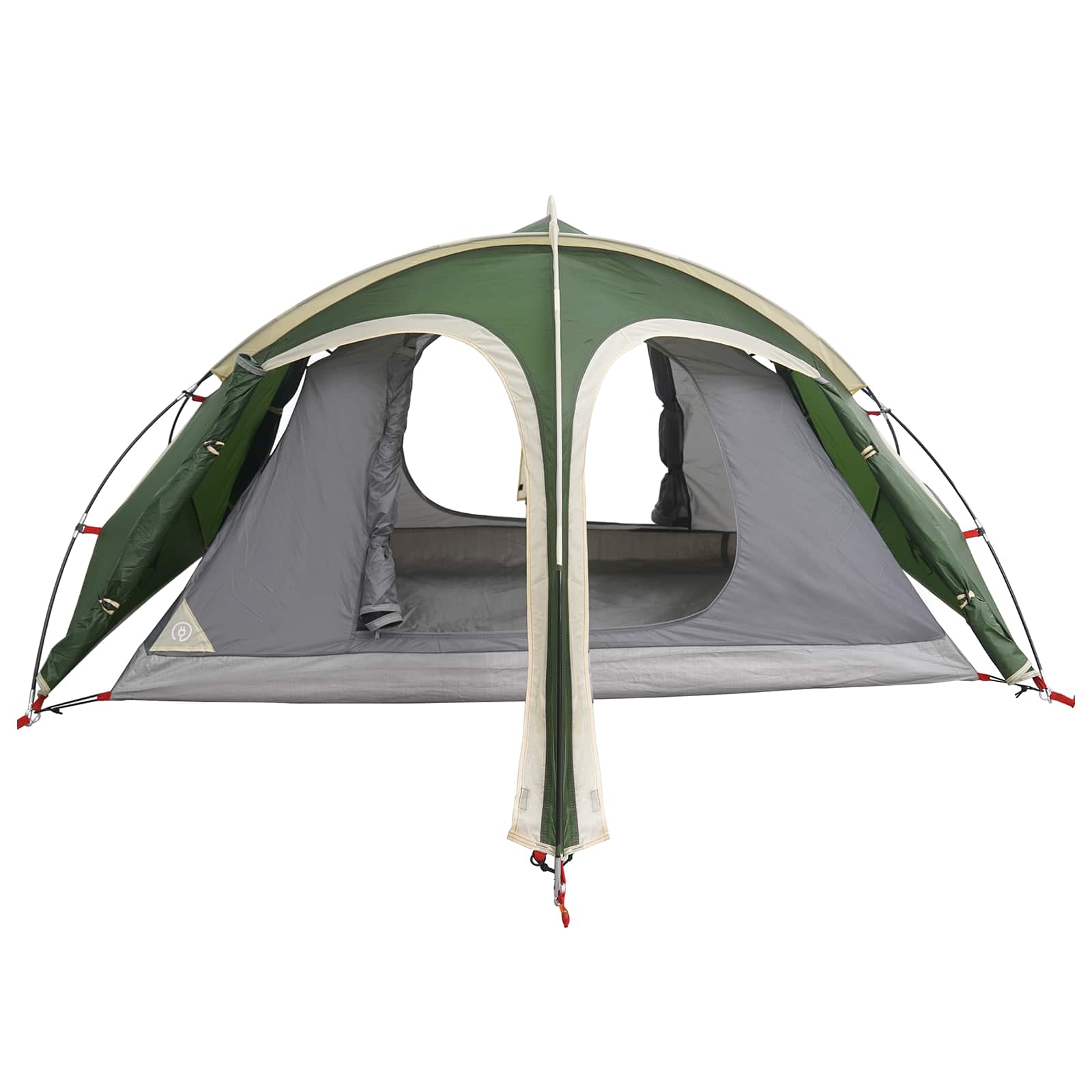 Tenda da trekking con telo impermeabile 2 persona Verde