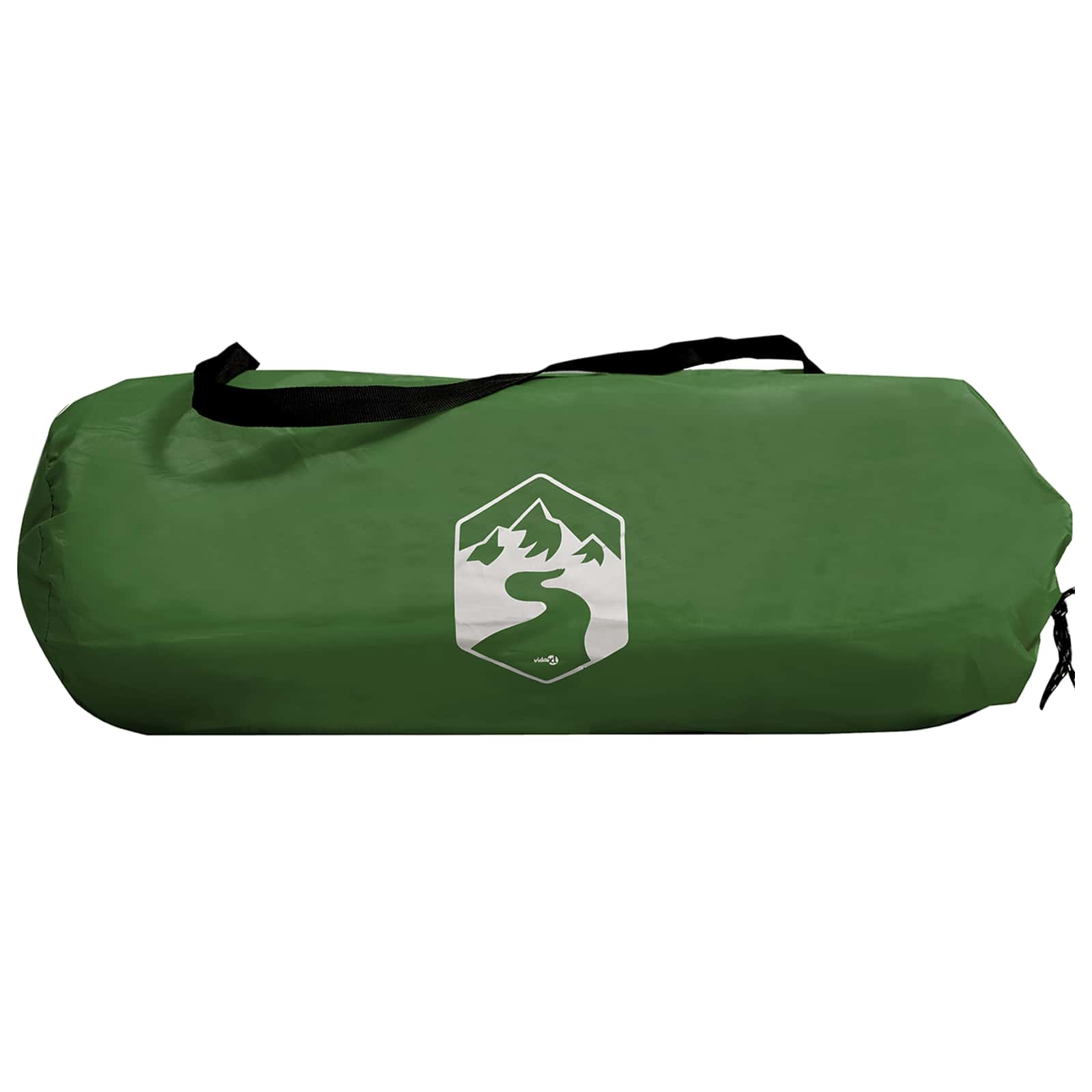 Tenda da trekking con telo impermeabile 2 persona Verde