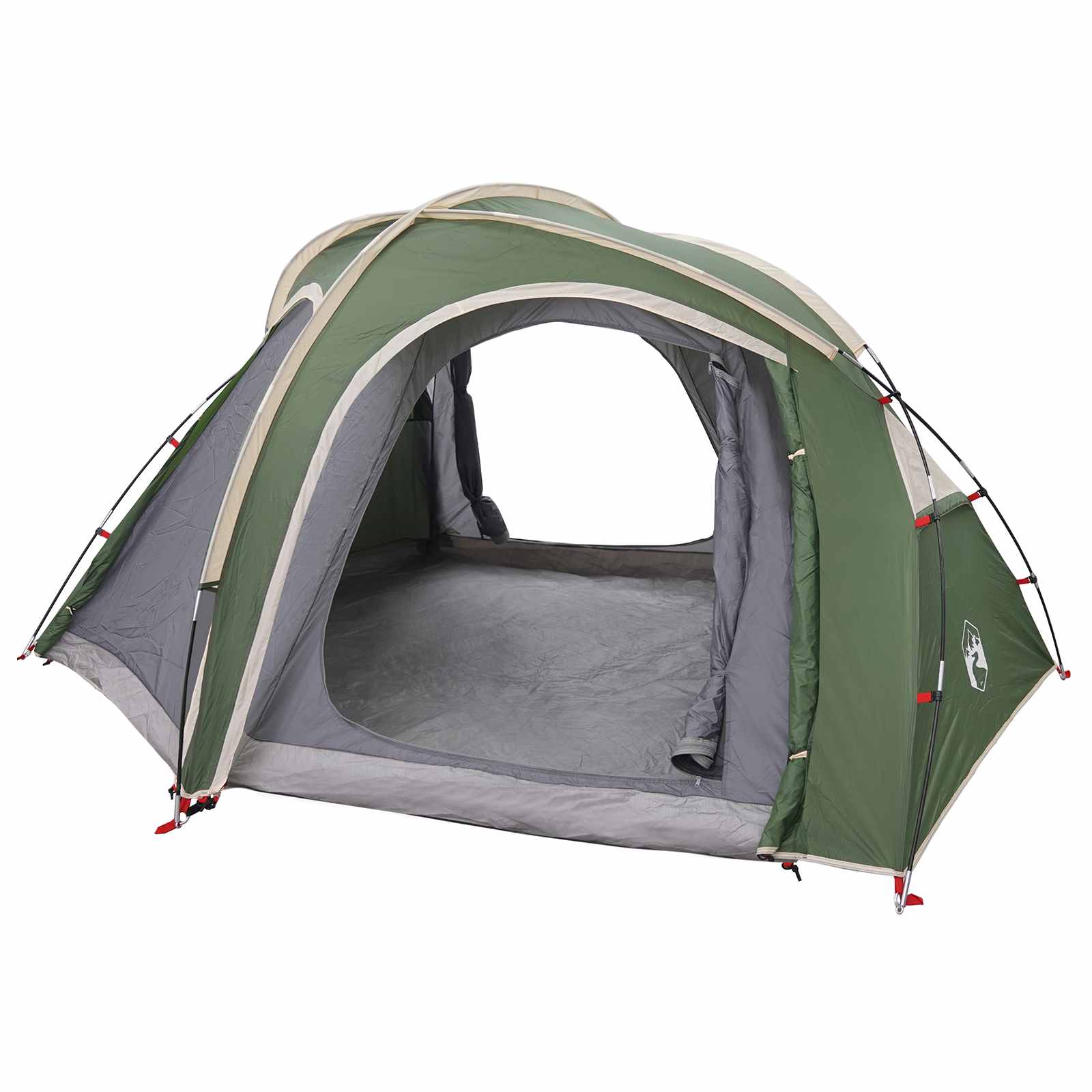 Tenda da trekking con telo impermeabile 3 persona Verde