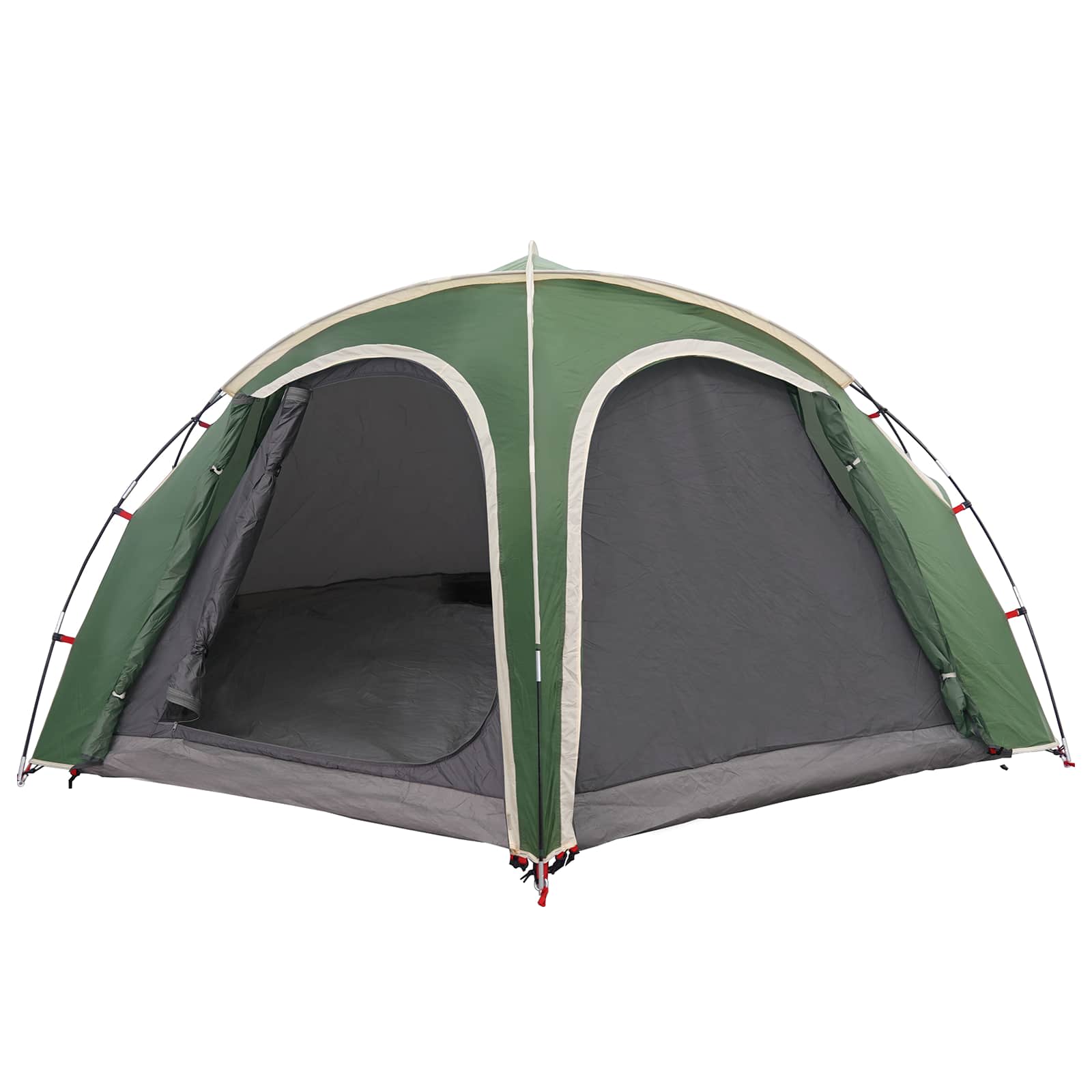 Tenda da trekking con telo impermeabile 3 persona Verde