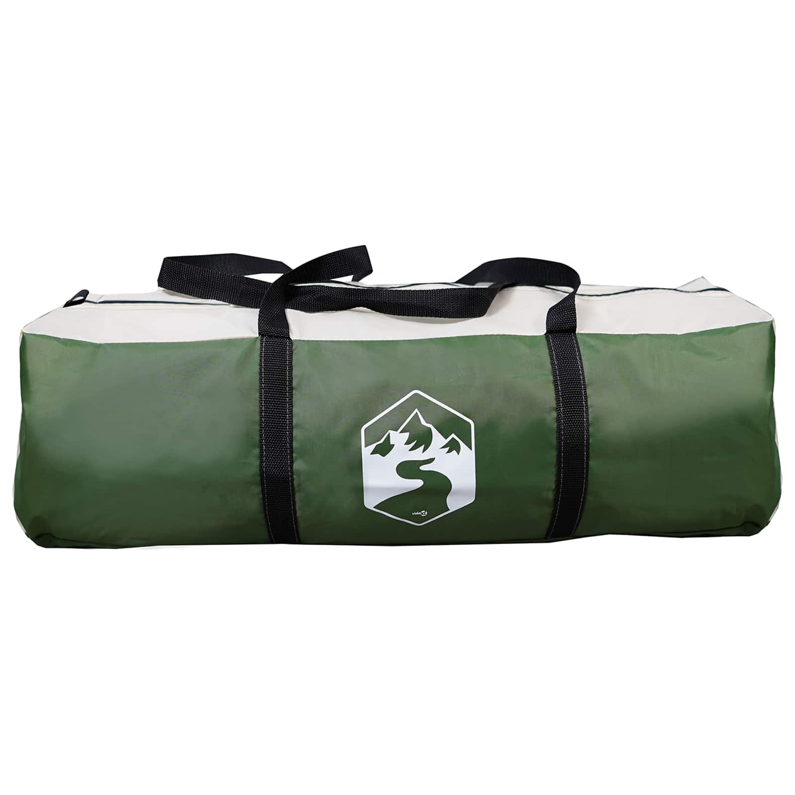 Tenda da trekking con telo impermeabile 3 persona Verde