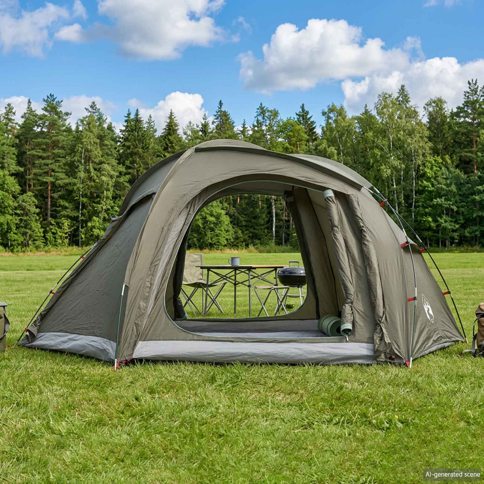 Tenda da trekking con telo impermeabile 3 persona