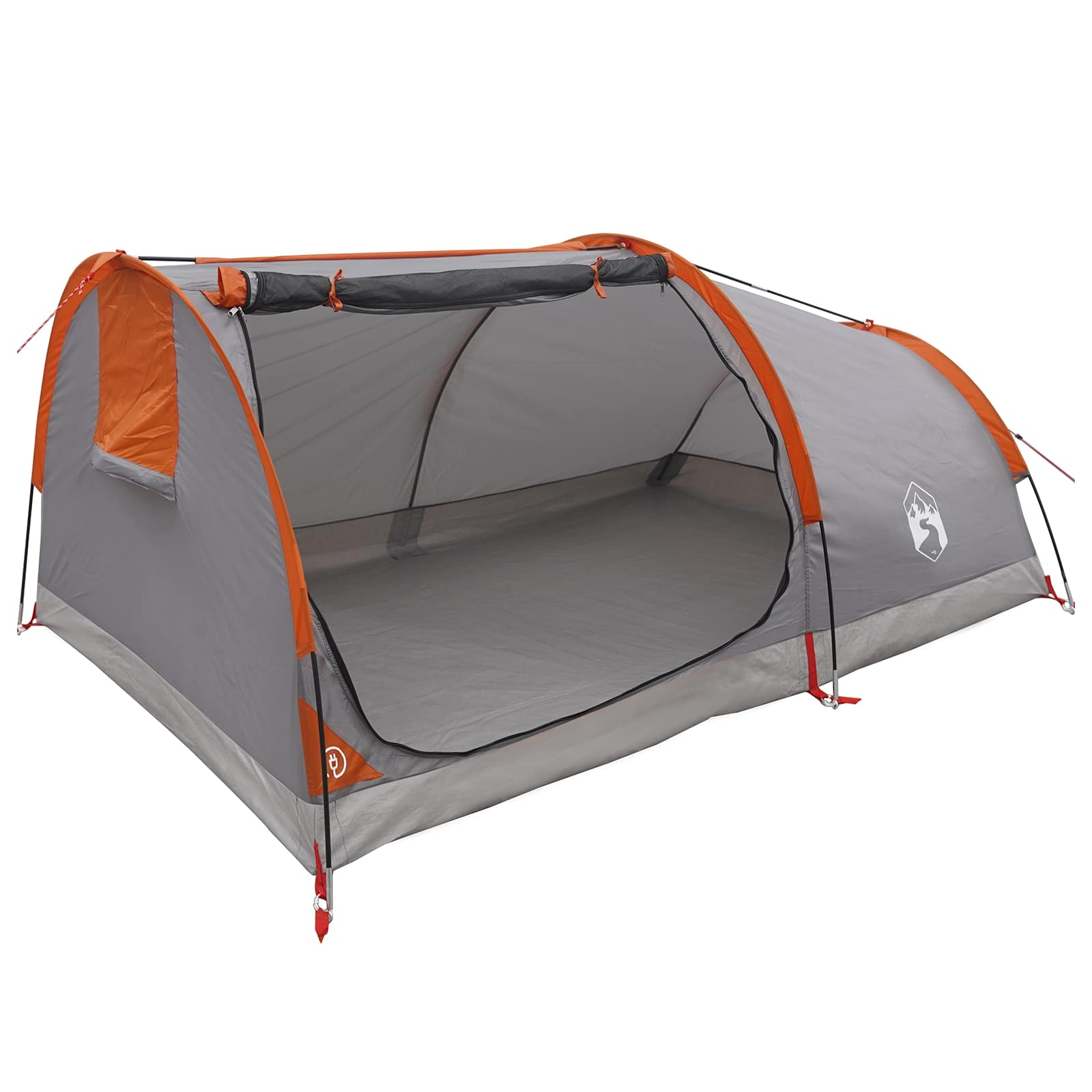Tenda da Trekking Impermeabile 2 persona Grigio e arancione