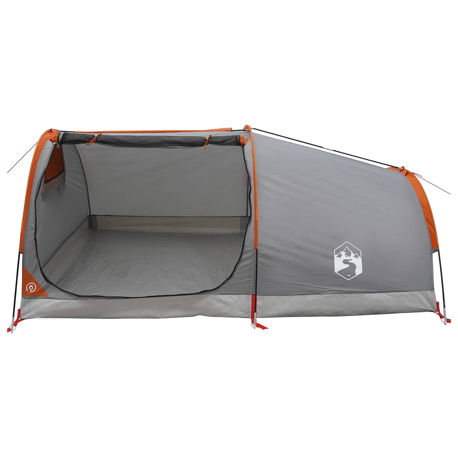Tenda da Trekking Impermeabile 2 persona Grigio e arancione