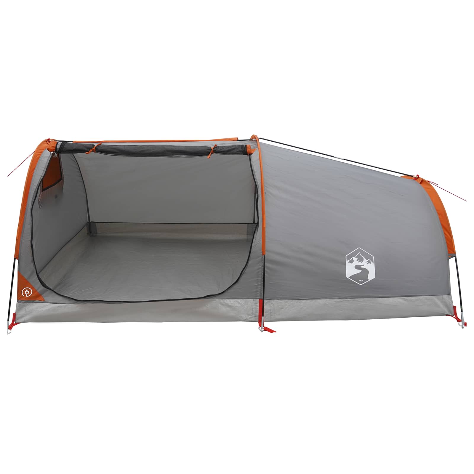 Tenda da Trekking Impermeabile 1 persona Grigio e arancione