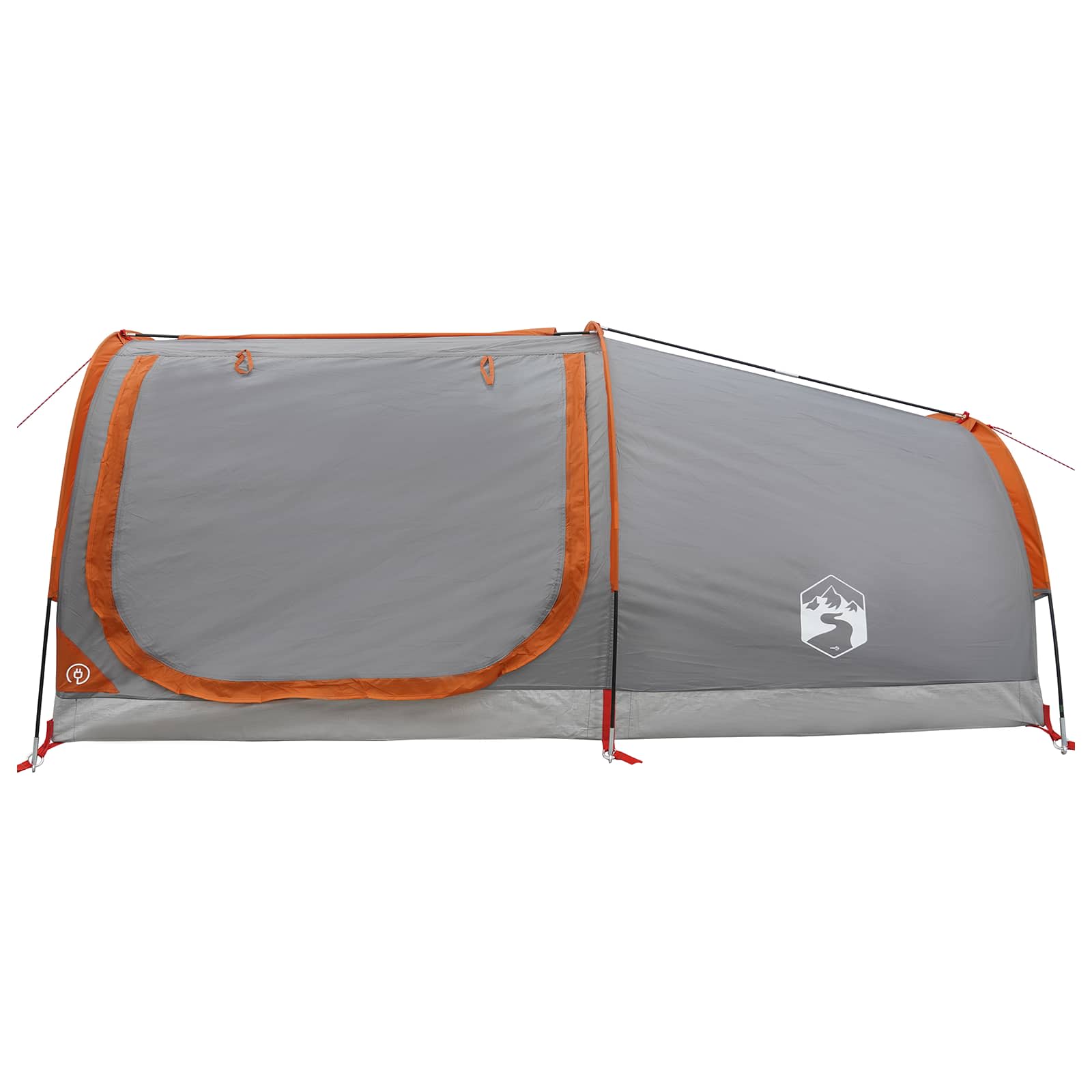 Tenda da Trekking Impermeabile 1 persona Grigio e arancione